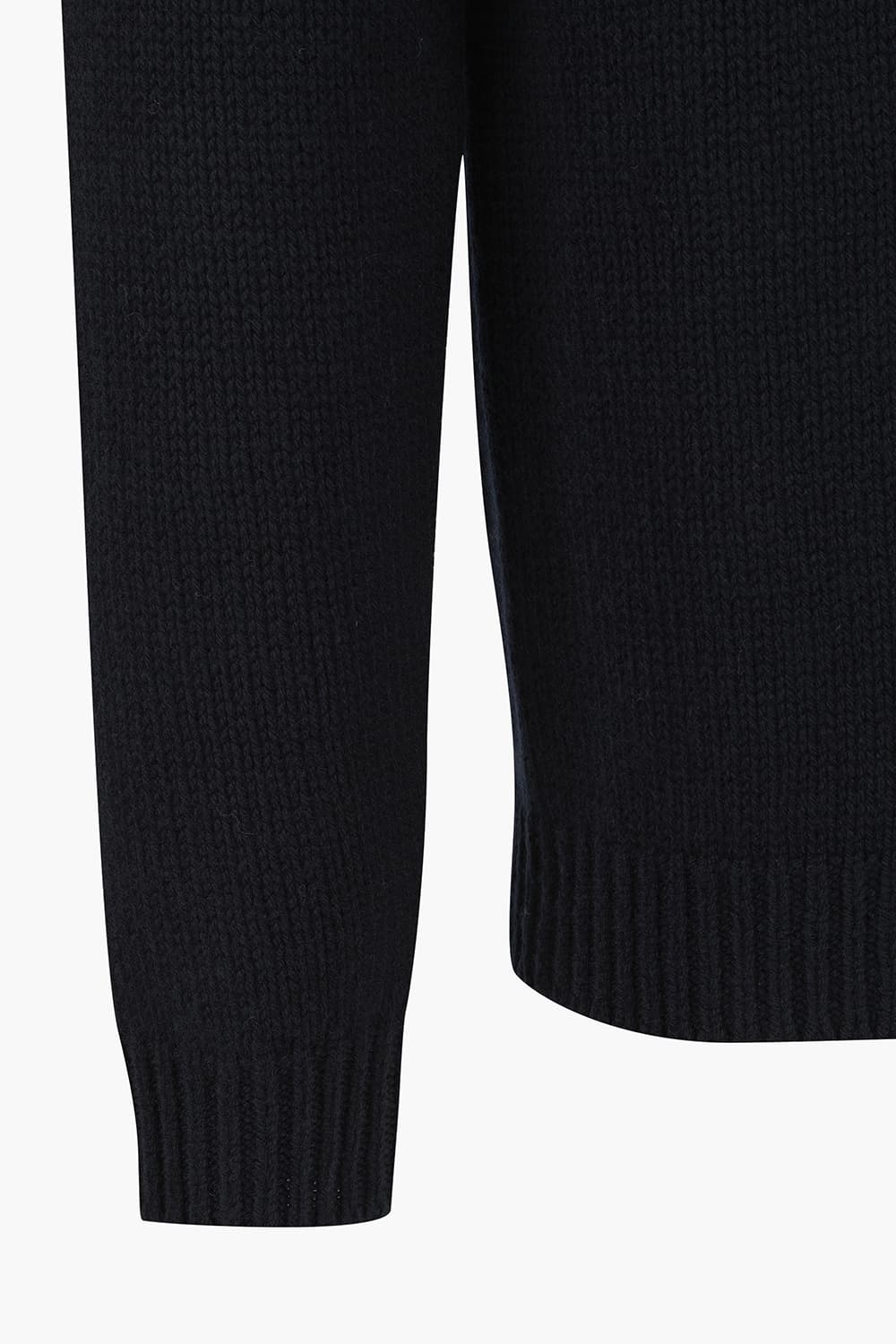 울 카라넥 다크네이비 가디건