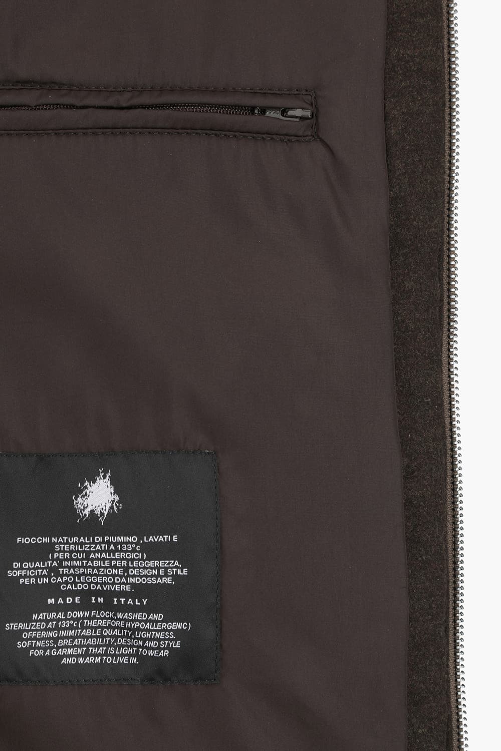 고트스킨 스웨이드 하이넥 801 브라운 베스트