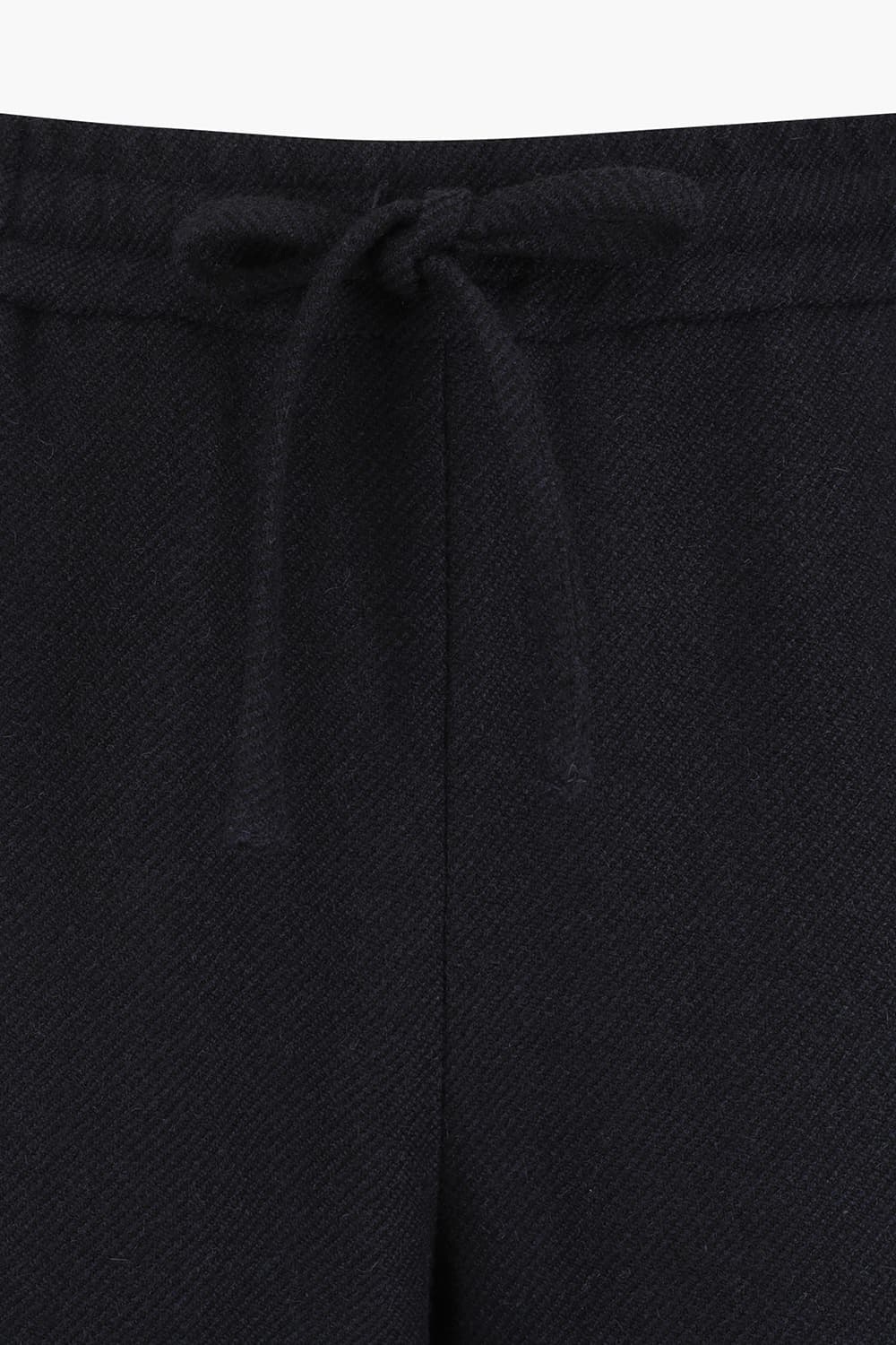 TROUSERS 야크 울 드로우스트링 와이드 301 다크네이비 캐주얼 팬츠