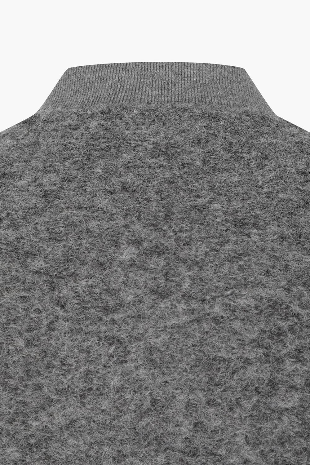 BOILED 울 혼방 헨리넥 202 다크그레이 베스트