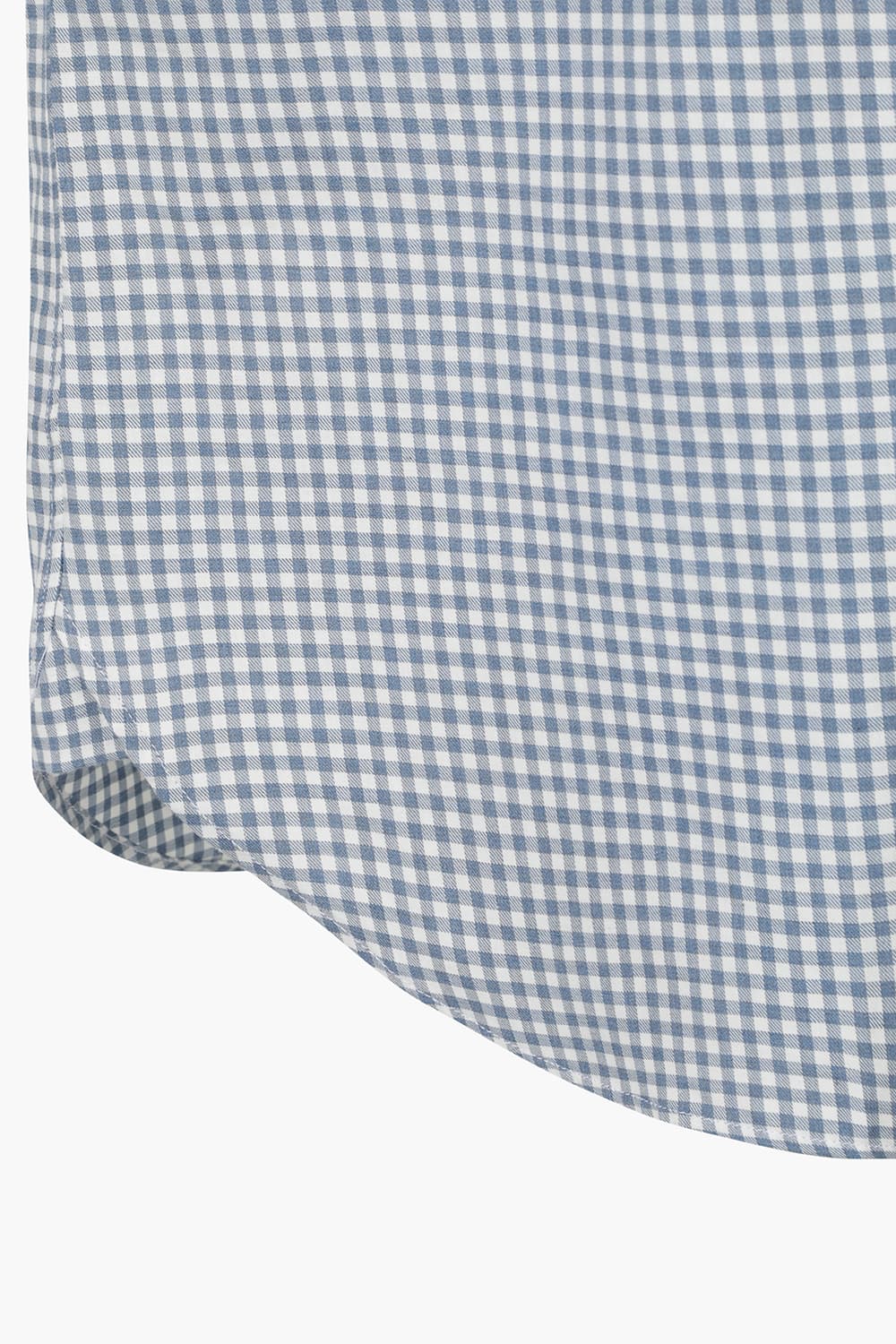 BEAULIEU 코튼 깅엄 체크 305 네이비 셔츠