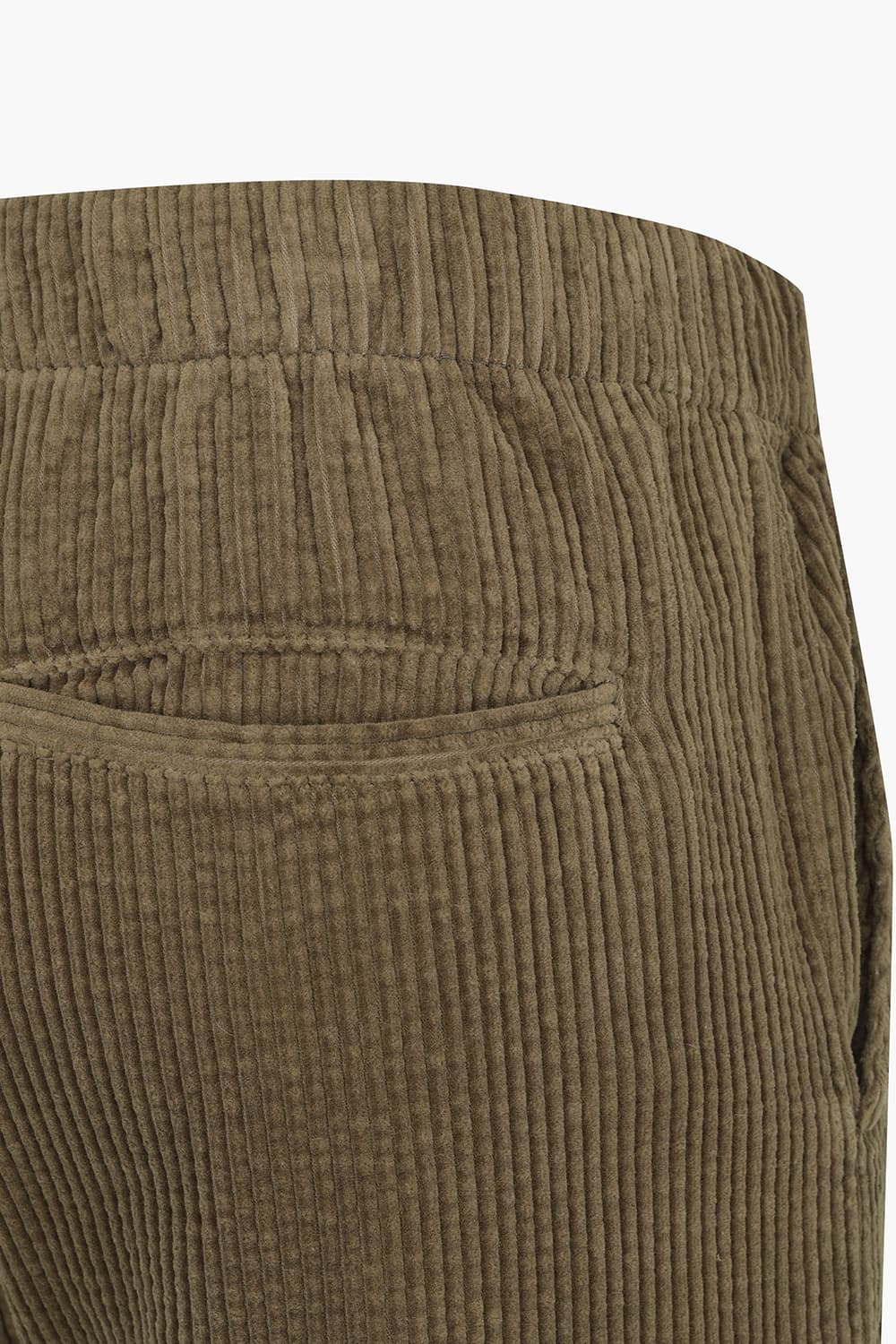 코튼 코듀로이 드로우스트링 스트레이트 401 브라운 캐주얼 팬츠