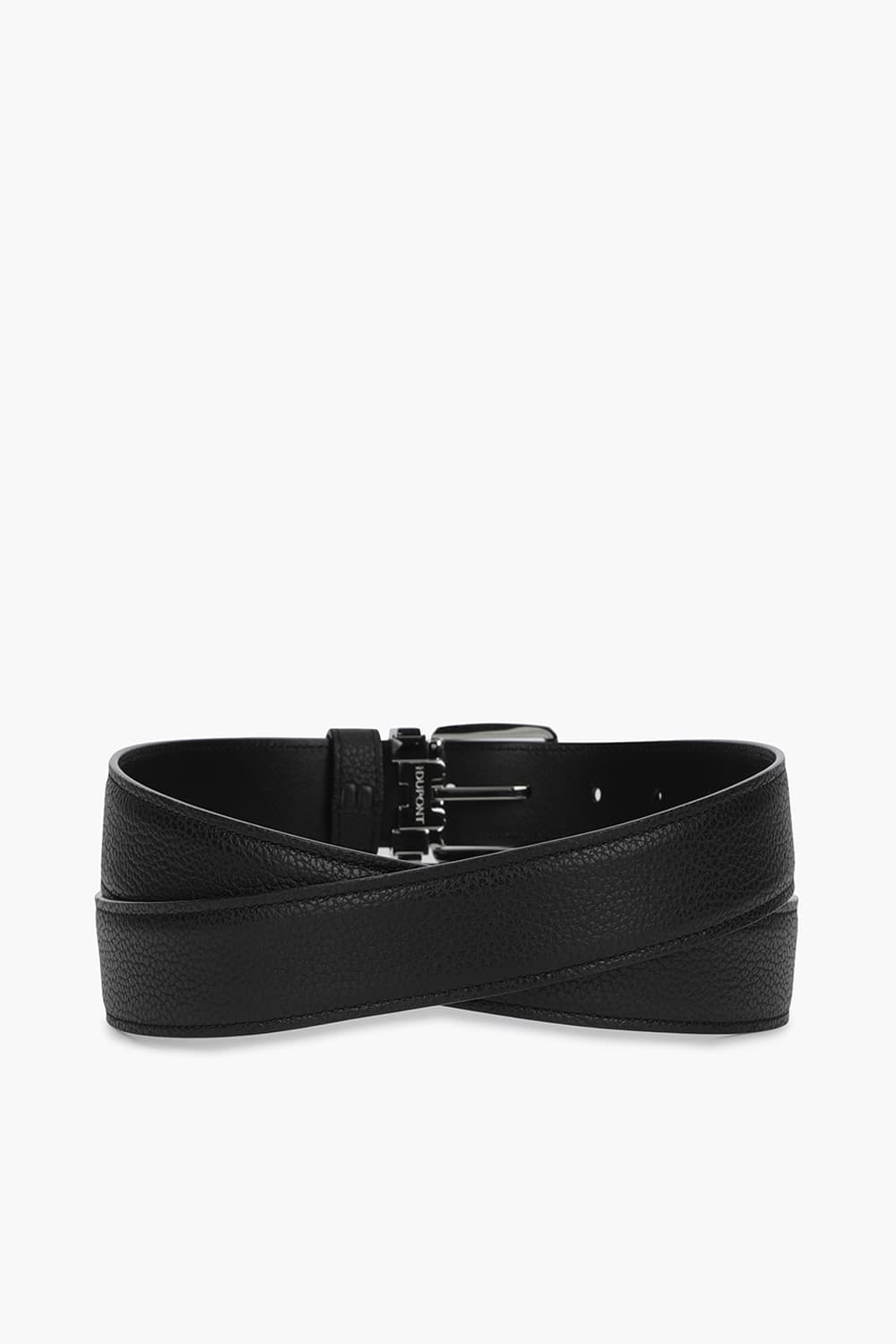 25 뉴 로고 핀 버클 팔라듐 30mm 블랙 그레인 벨트 CJ8300001Z