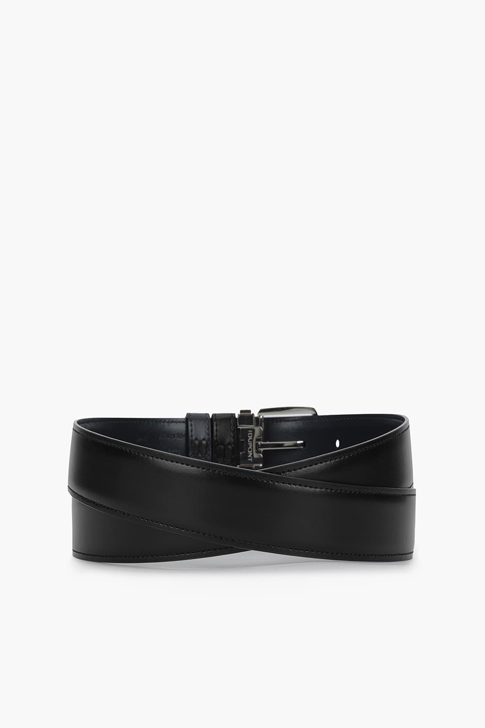 25 뉴 로고 핀 버클 팔라듐 30mm 블랙/네이비 스무스 벨트 CJ8300013Z