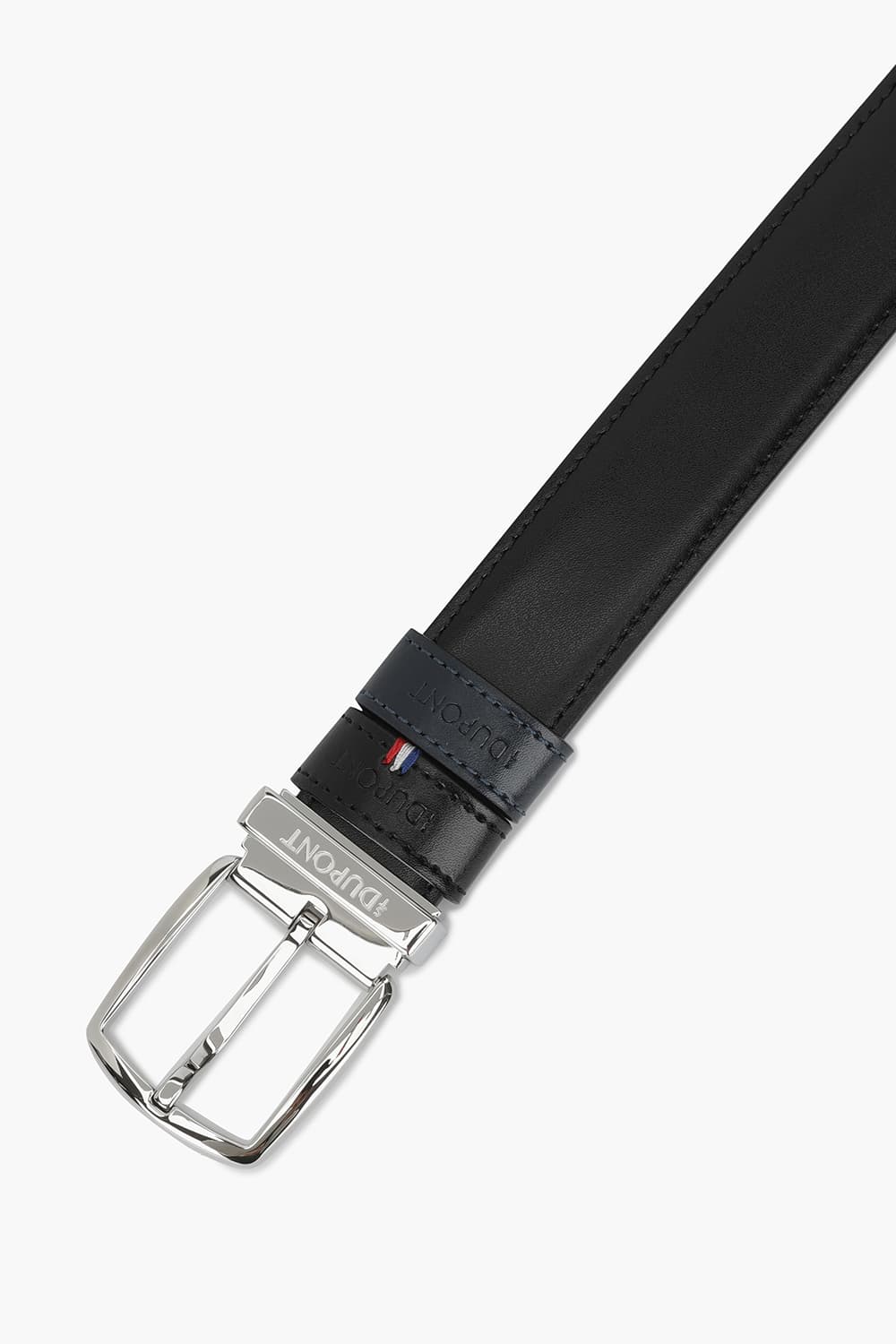 25 뉴 로고 핀 버클 팔라듐 30mm 블랙/네이비 스무스 벨트 CJ8300013Z