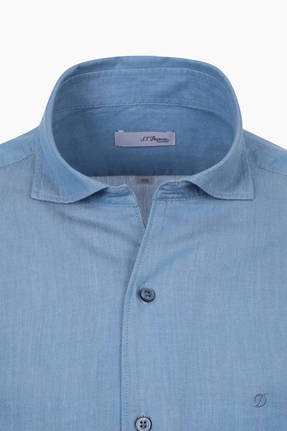 데님 라이크 트리콜로르 332 뉴 캐주얼 핏 셔츠 블루 SE5SM21LS332SBU