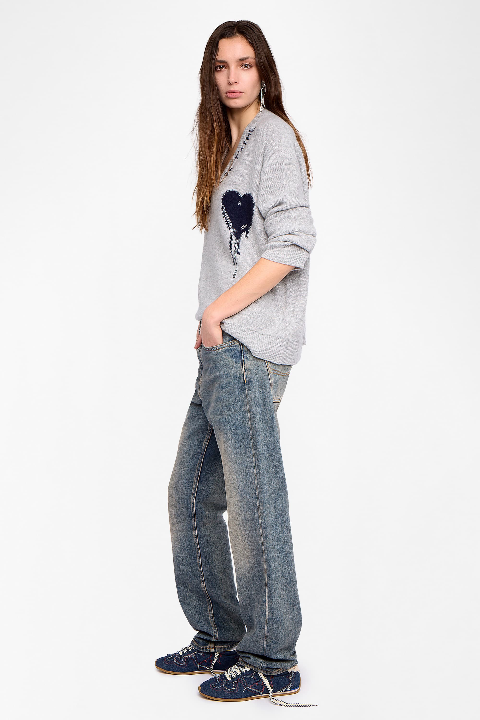 Mikyz Heart Cashmere Sweater