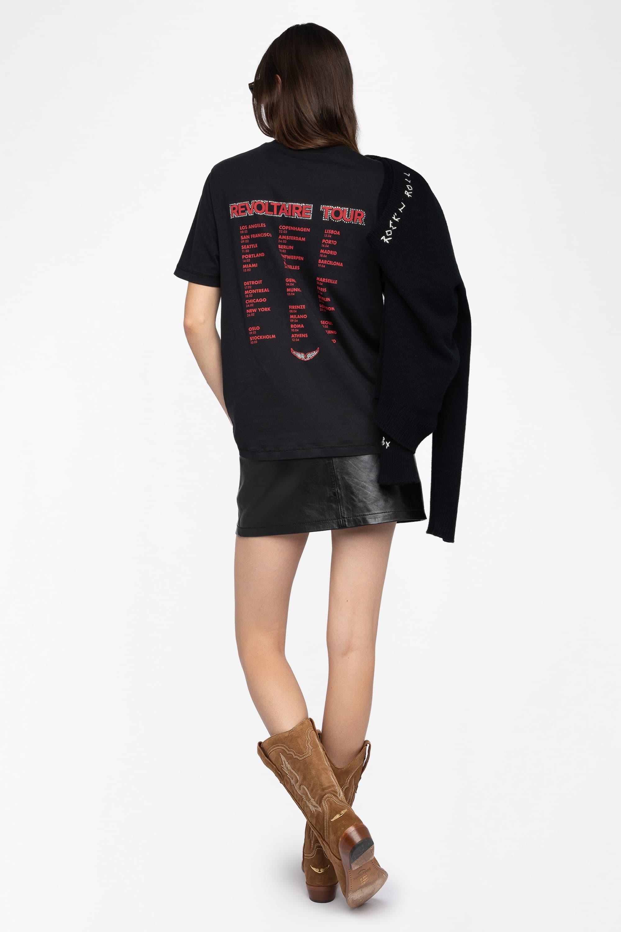 Edwin Heart Wings Strass T-Shirt