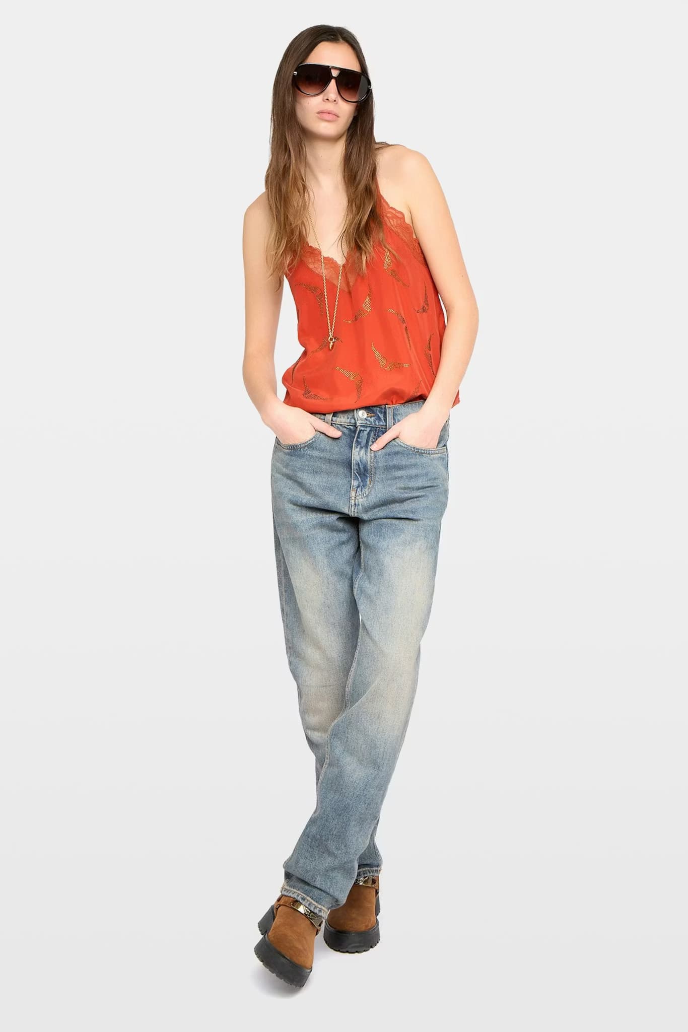 Christy Strass Silk Camisole