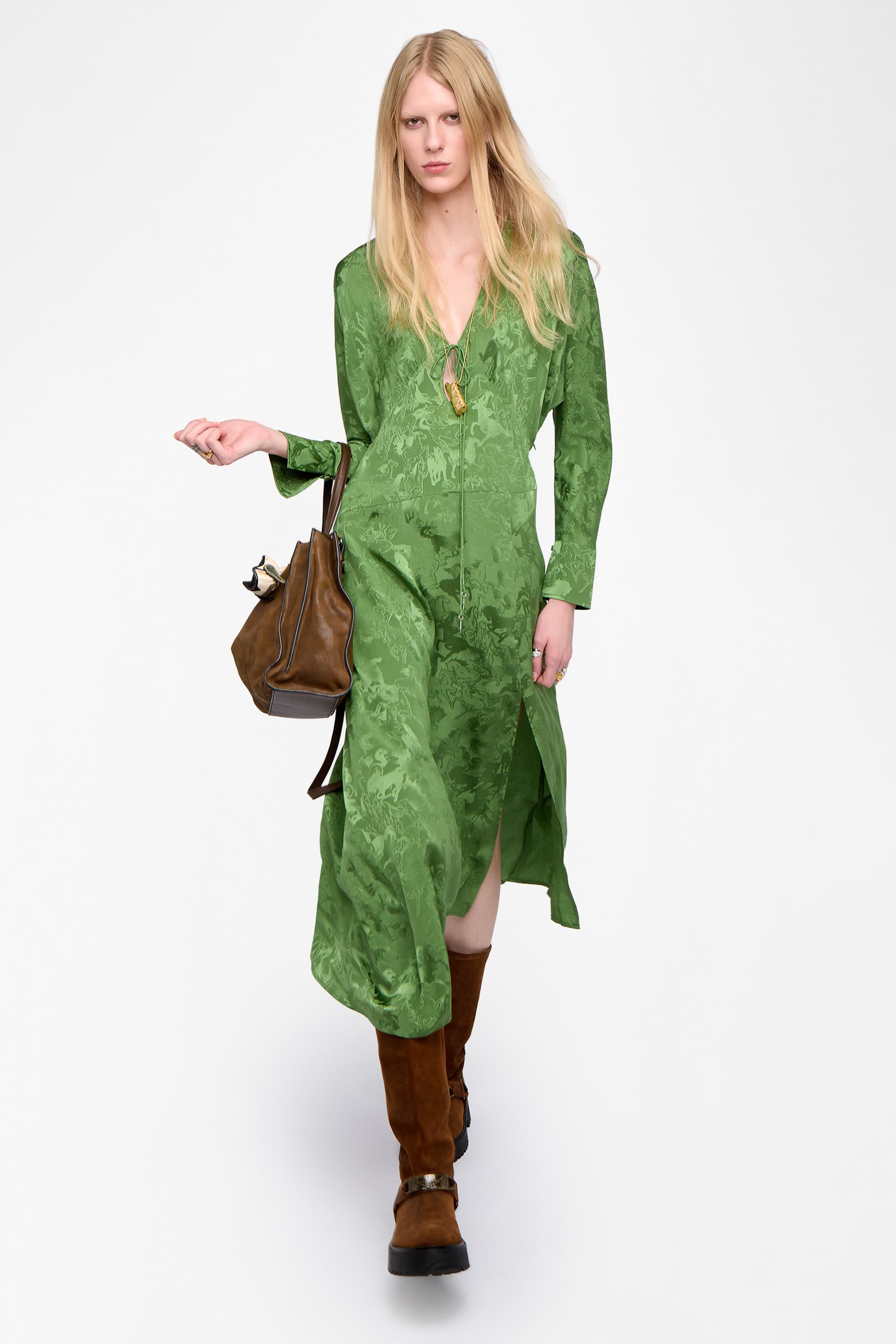 Rouna Horses Silk Dress