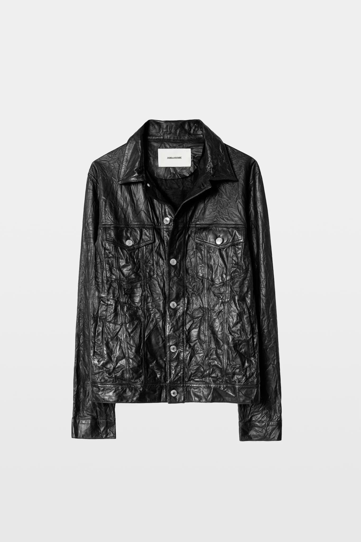 Base Crinkle Leather Jacket