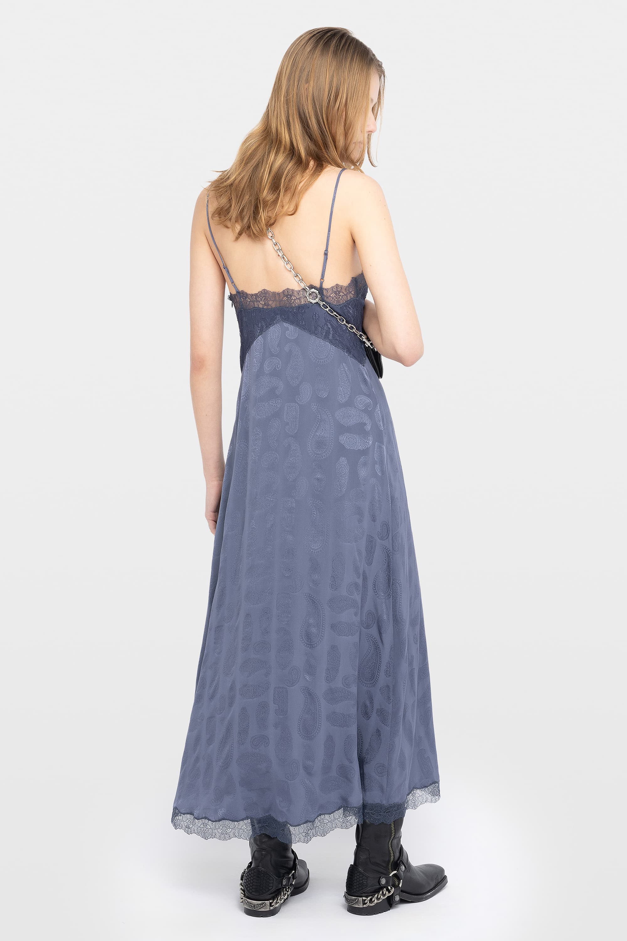 Ridar Paisley Silk Dress