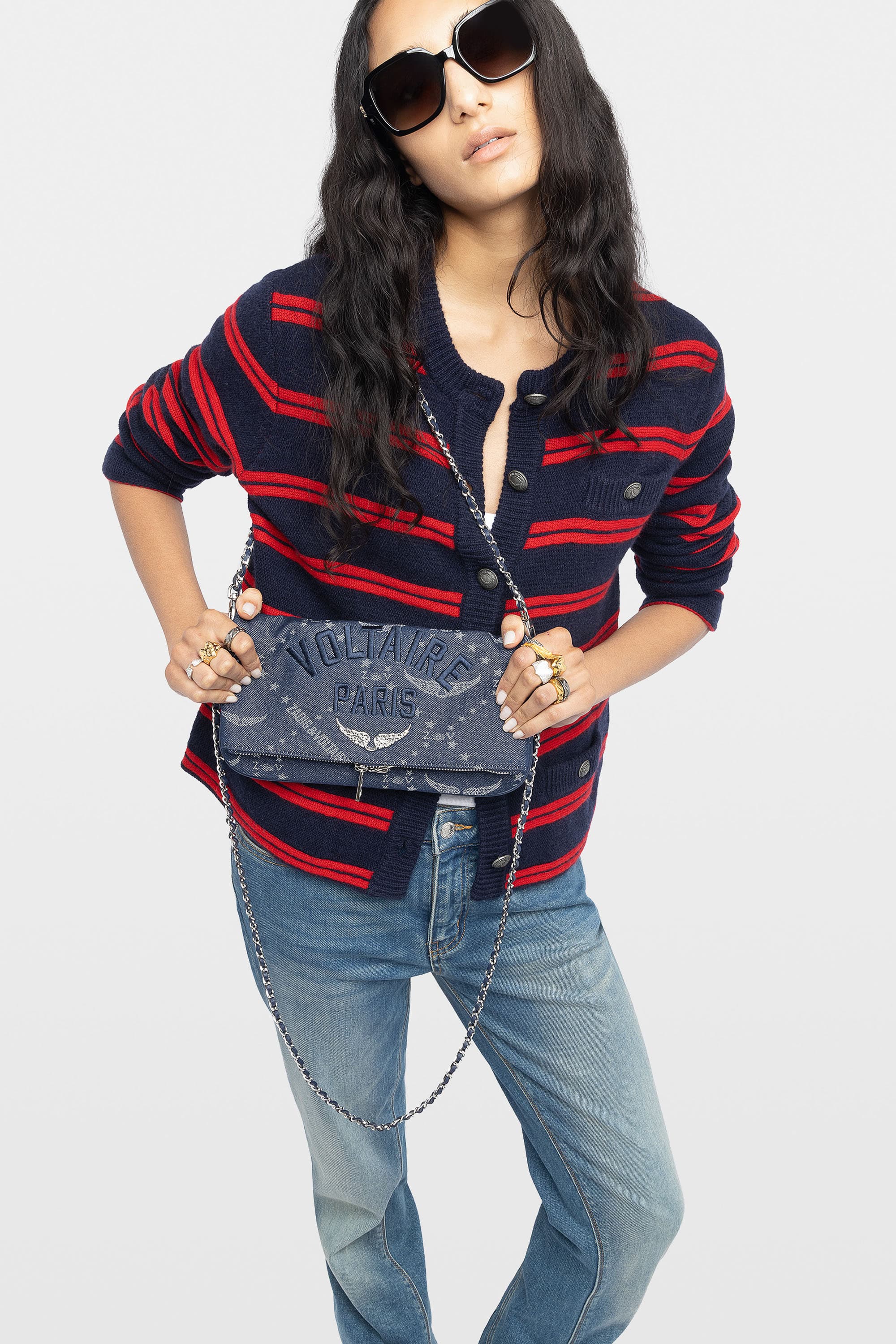 Rock Monogram Denim Bag