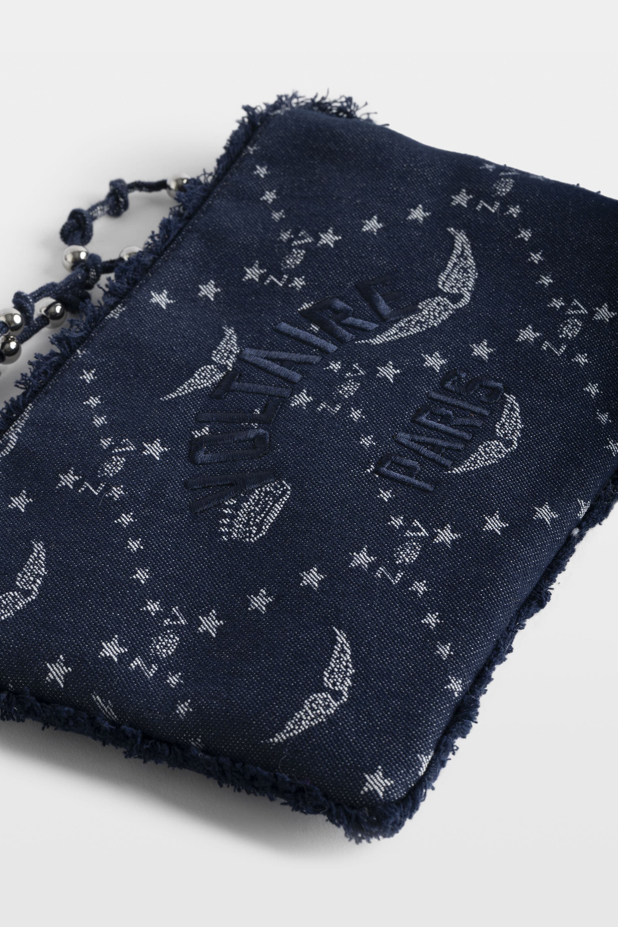 Angel Denim Monogram Clutch