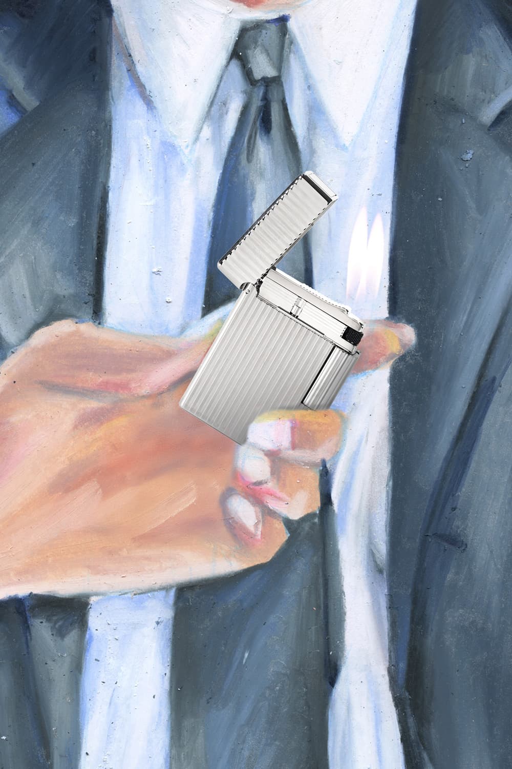 25 라인1 라이터 버티컬 라인 팔라듐 CA14021C