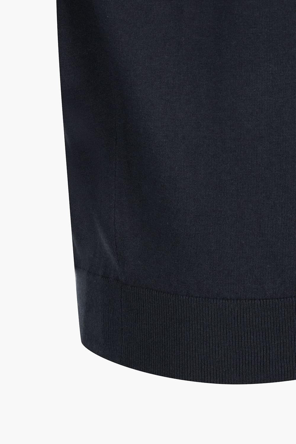 코튼 폴로 베이직 103 네이비 긴소매 니트