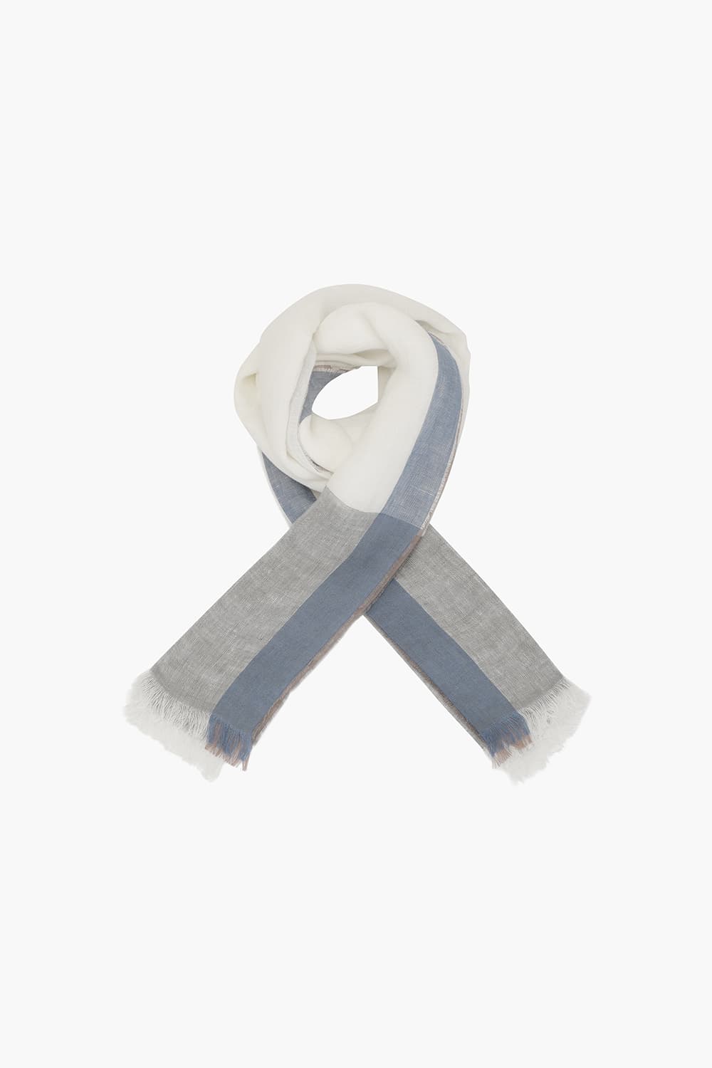 린넨 컬러블럭 스카프 06455P690704