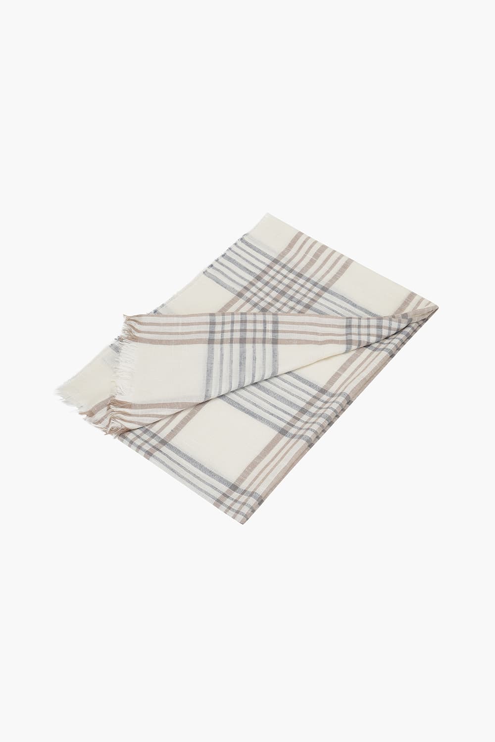 실크 글렌 체크 스카프 06454P690302