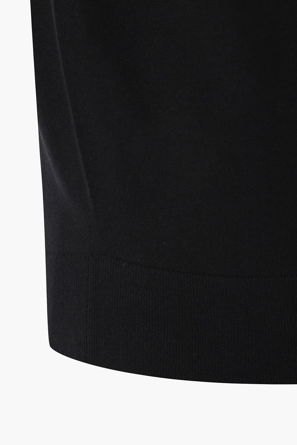 WS 코튼 폴로 베이직 503 블랙 반소매 니트