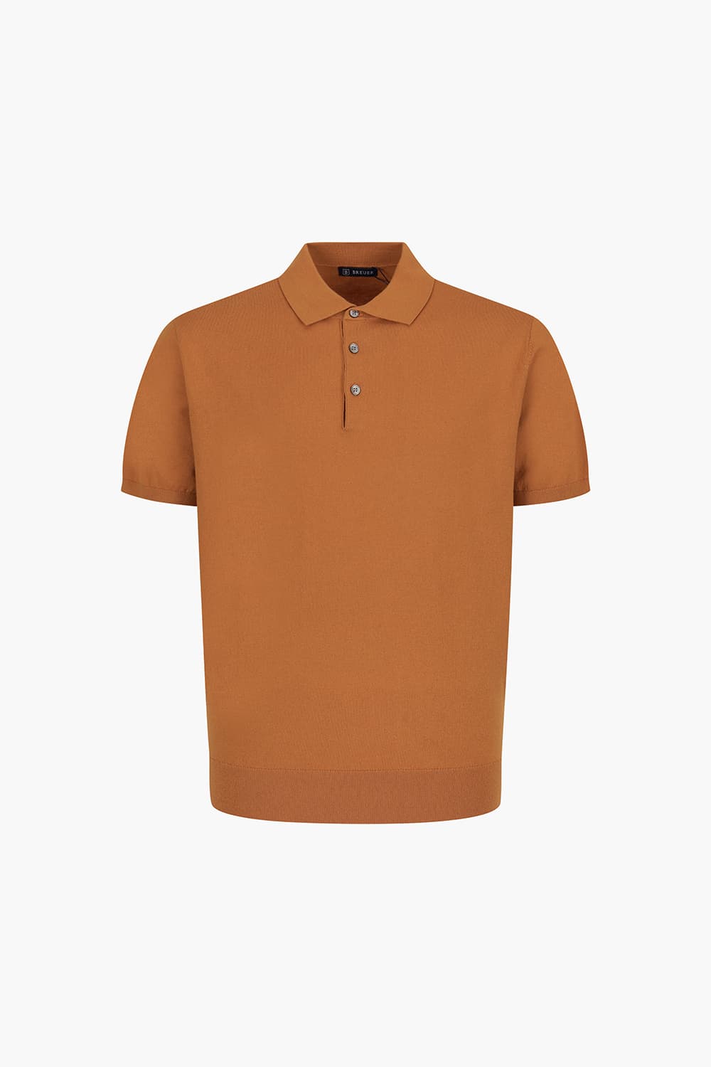 WS 코튼 폴로 베이직 503 오렌지 반소매 니트