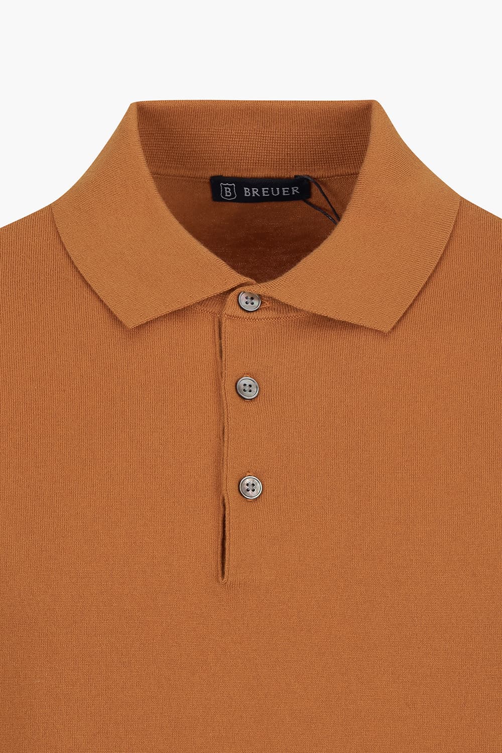 WS 코튼 폴로 베이직 503 오렌지 반소매 니트