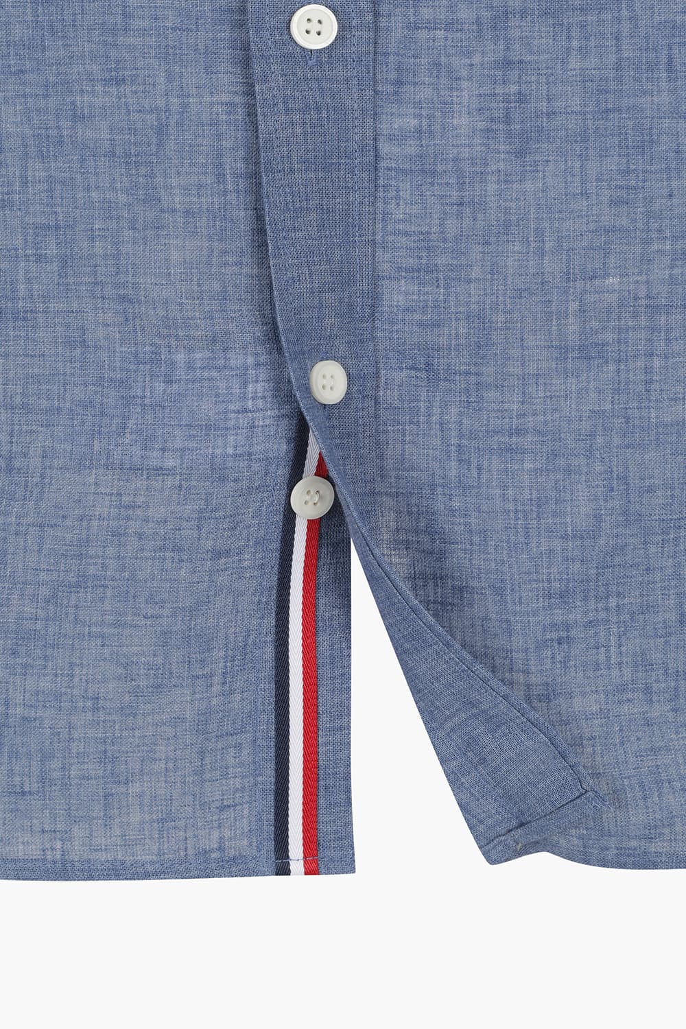 린넨 히든 트리콜로르 954 컴포터블(뉴캐주얼핏) 셔츠 블루 SE6SM22LS954SBU