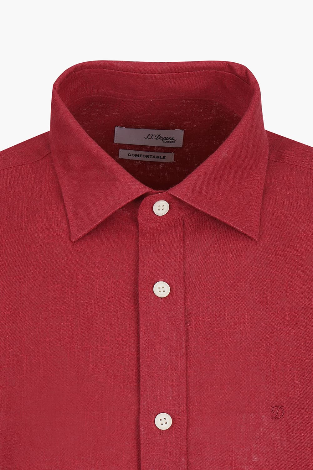 린넨 카라 루프탭 트리콜로르 955 컴포터블 셔츠 레드 SE6SM22LS955SRD