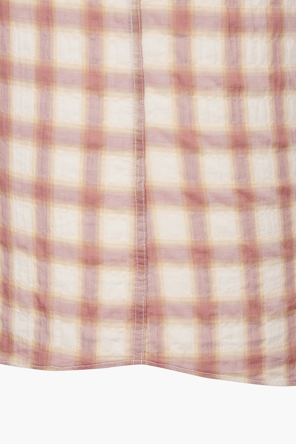 시어서커 체크 346 뉴 캐주얼 핏 셔츠 오렌지 SE5SM21LS346SOR