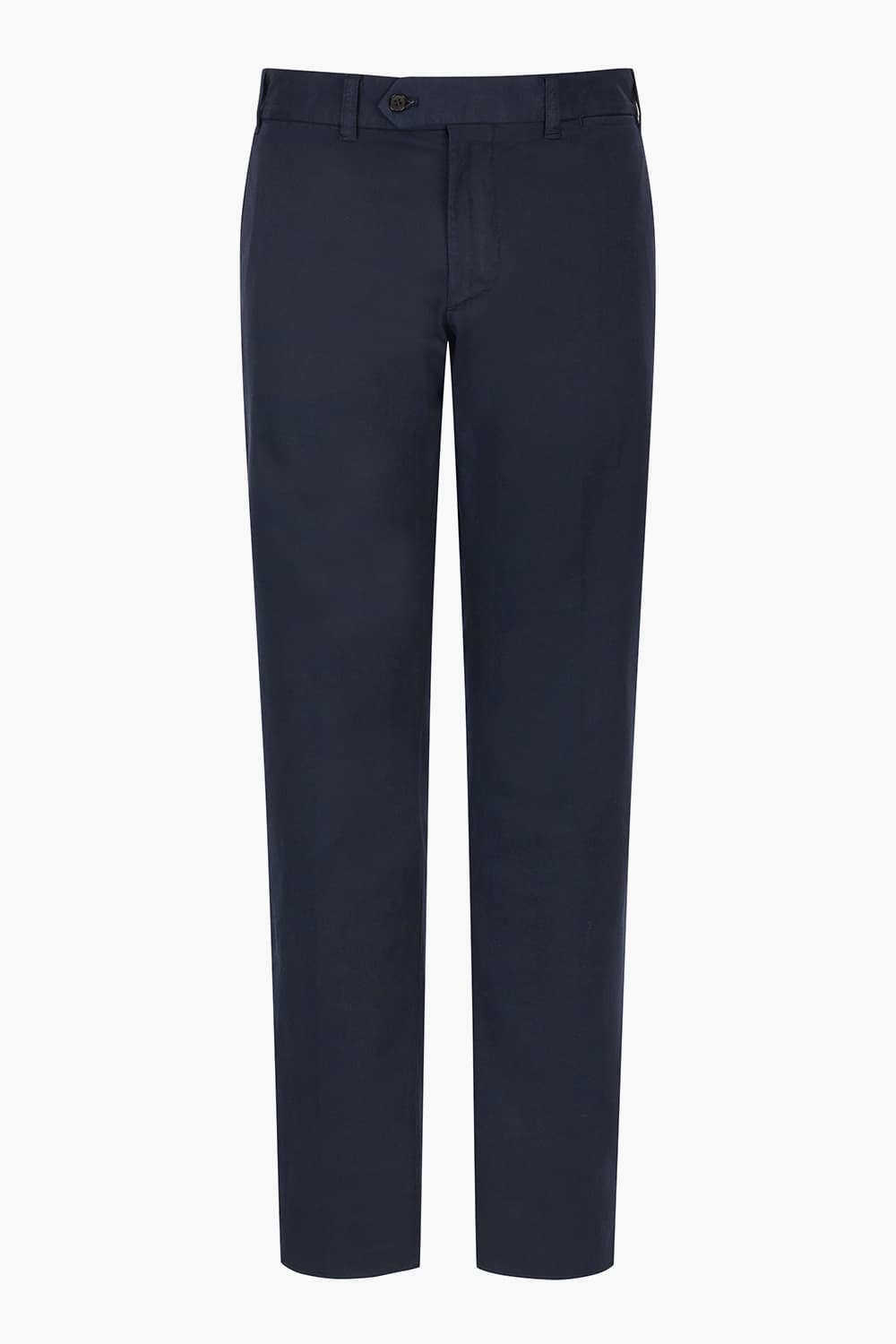 BOB 코튼 린넨 혼방 가먼트다잉 101 네이비 팬츠