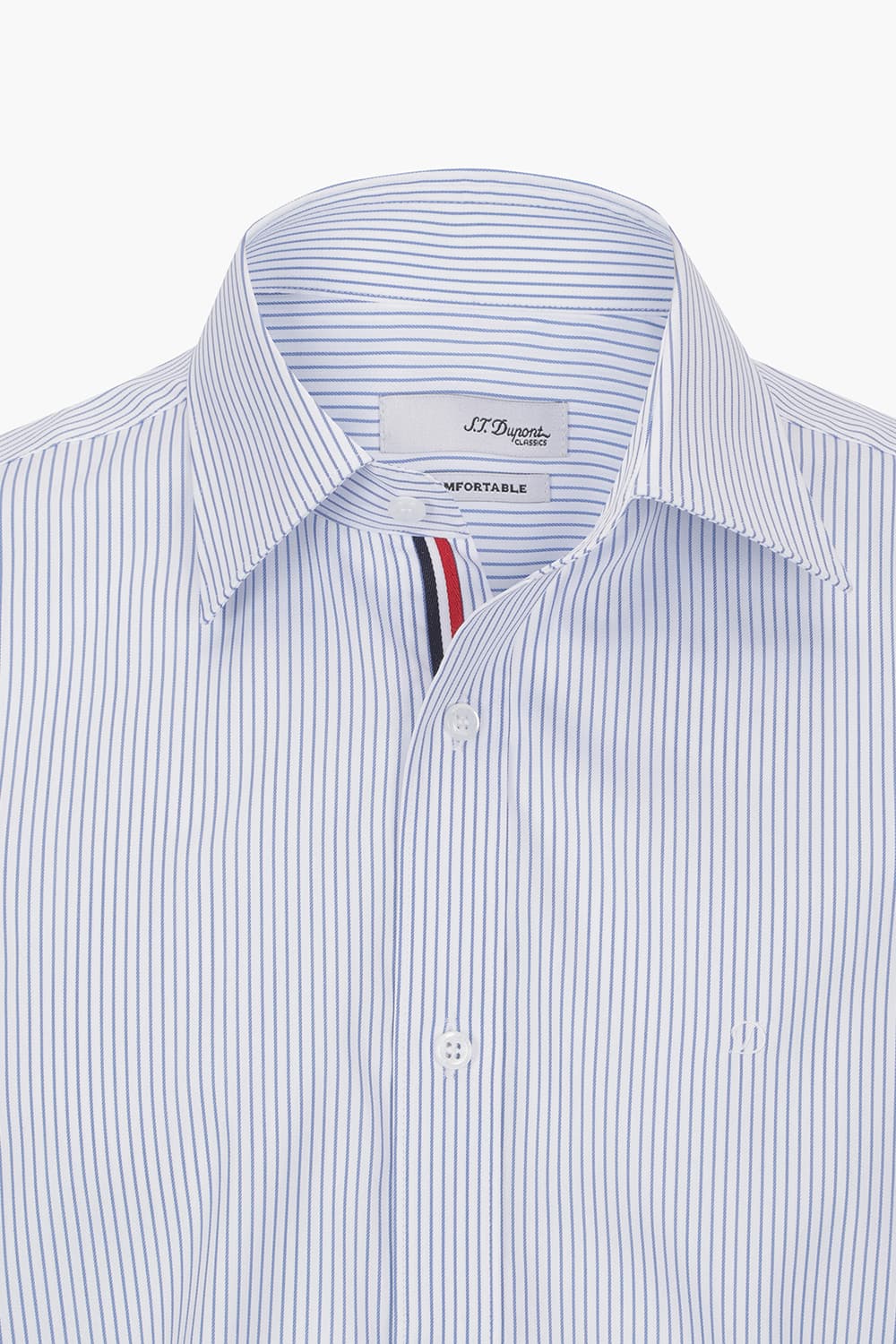 핀스트라이프 트리콜로르 953 컴포터블 반팔 셔츠 블루 SE6MM22HS953SBU