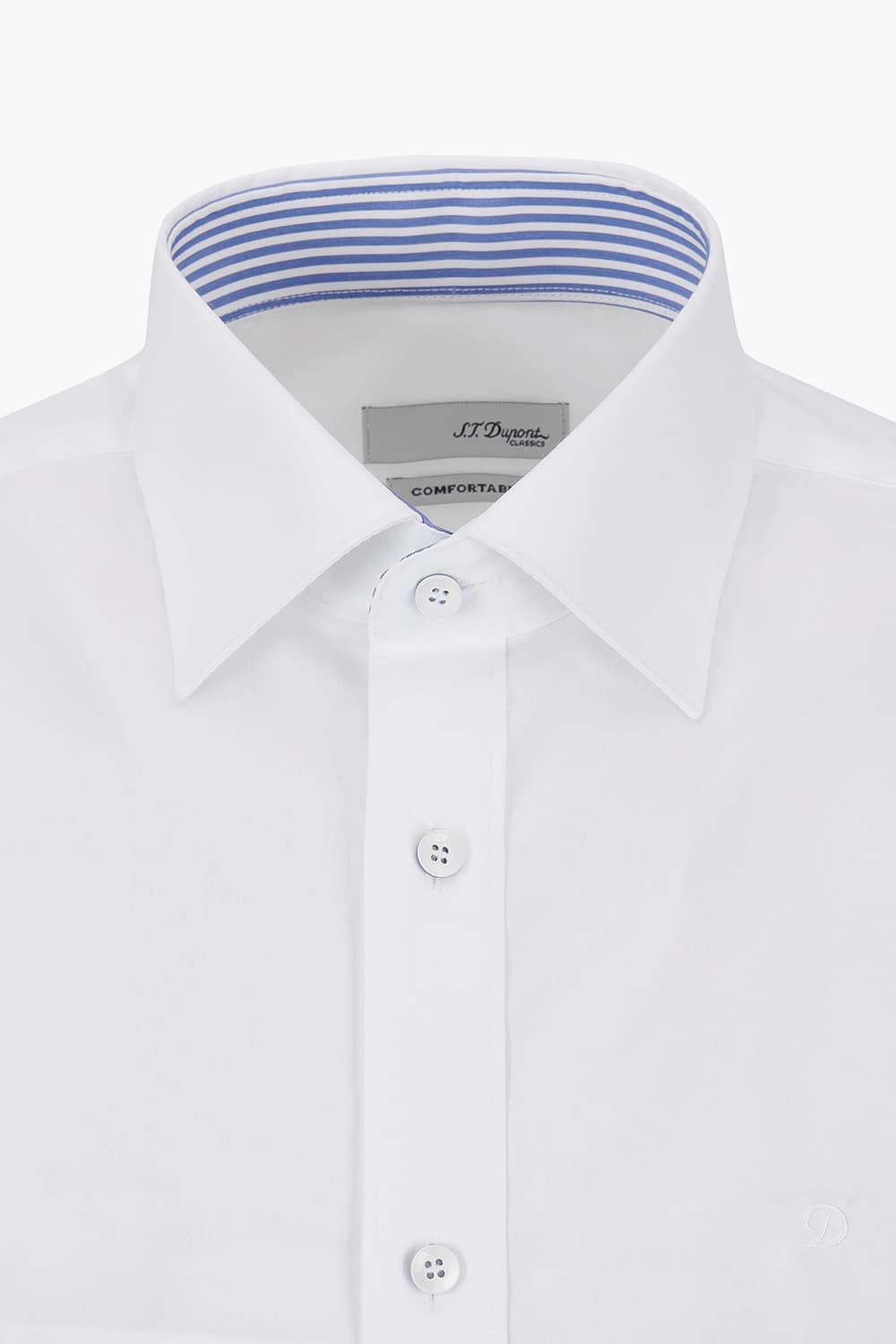 스트레치 배색 752 컴포터블 반팔 셔츠 화이트 SE5MM22HS752SWH