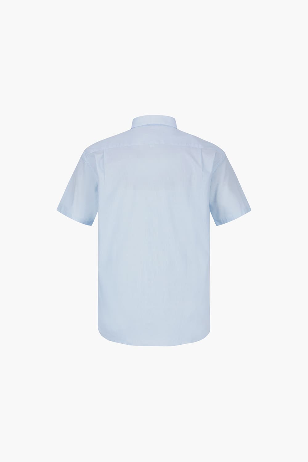 체크 도비 배색 105 비즈니스 반팔 셔츠 블루 SE4MM11HS105SBU