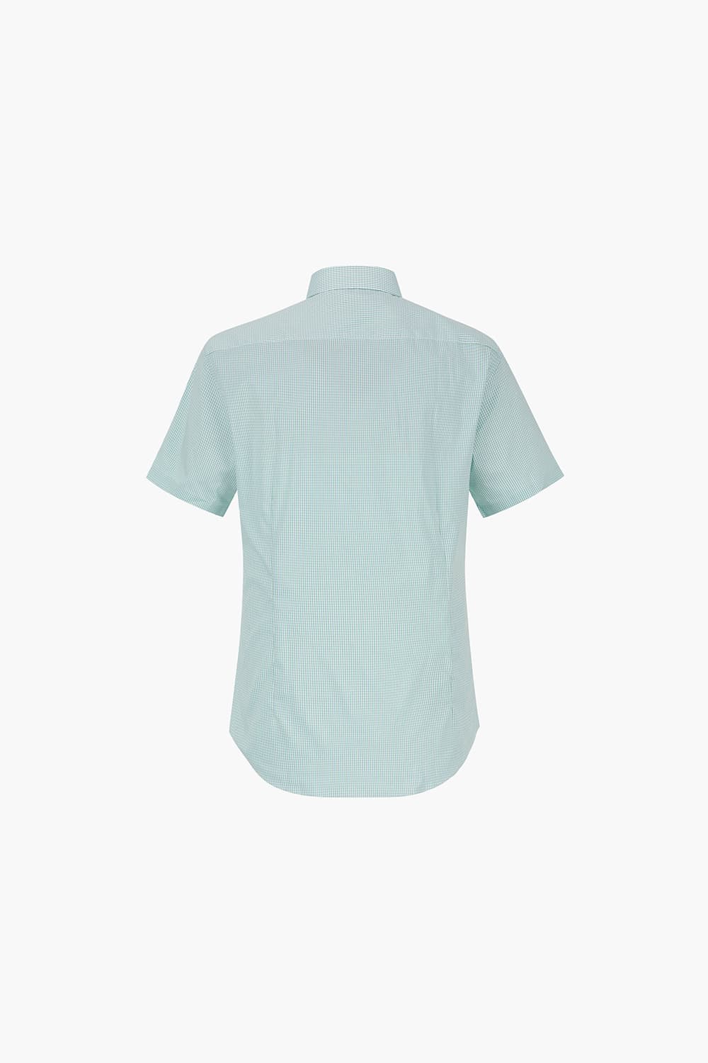 미니 체크 배색 759 컴포터블 반팔 셔츠 그린 SE5MM22HS759SGE