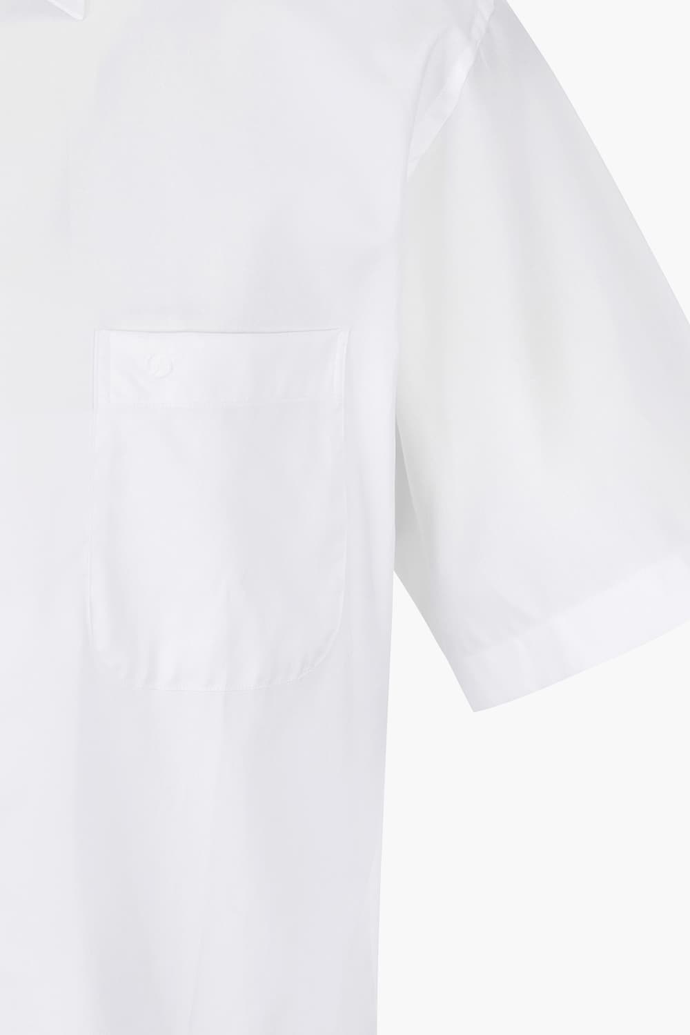 140's 순면 솔리드 101 비즈니스 반팔 셔츠 화이트 SE4MM11HS101SWH