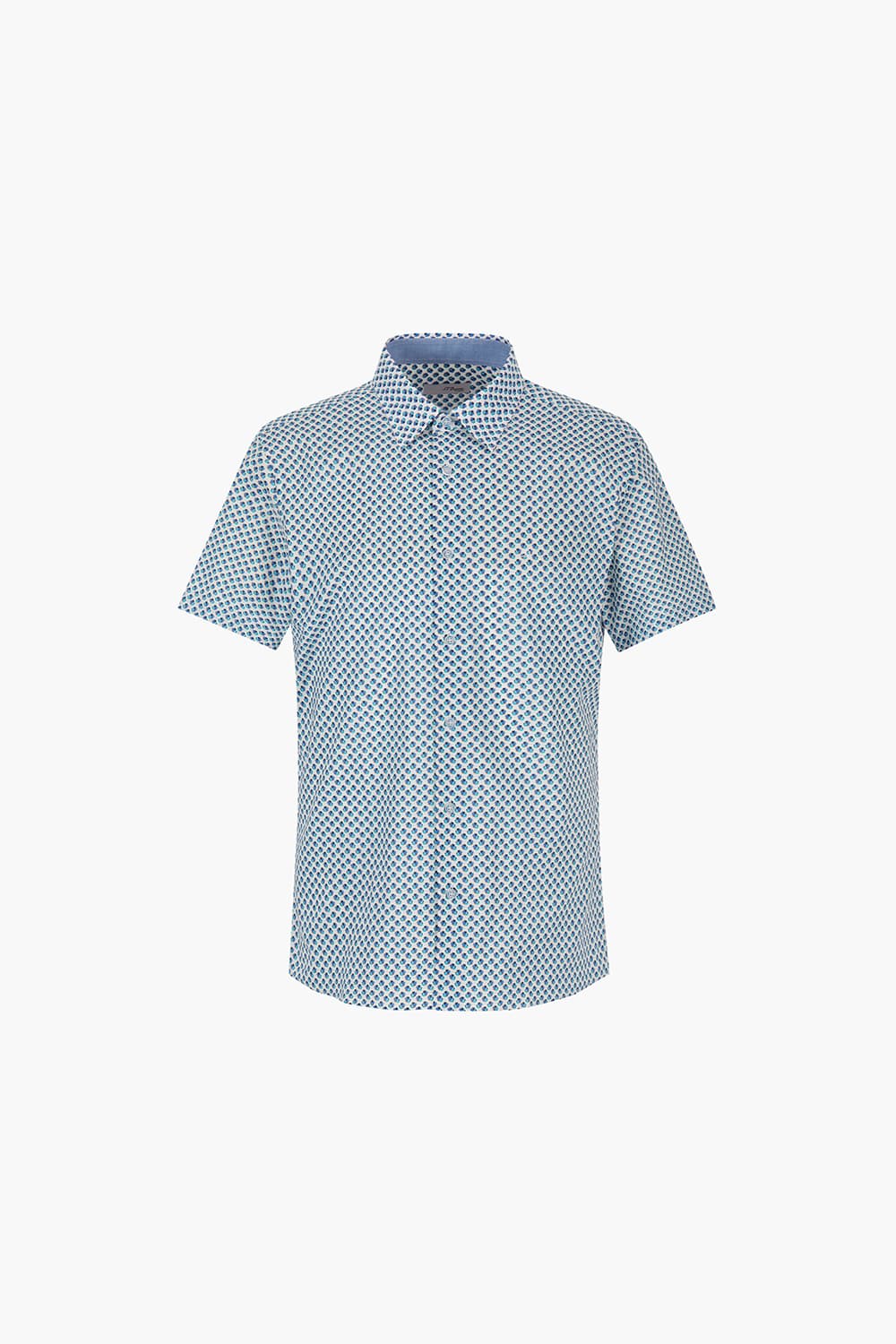 피쉬 프린트 316 컴포터블 반팔 셔츠 블루 SE4MM21HS316SBU