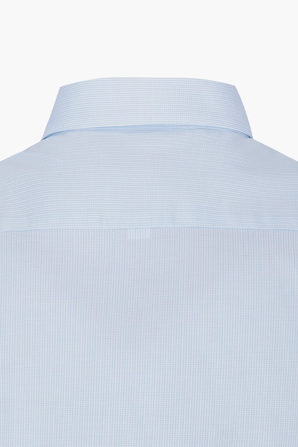 체크 도비 배색 105 비즈니스 반팔 셔츠 블루 SE4MM11HS105SBU