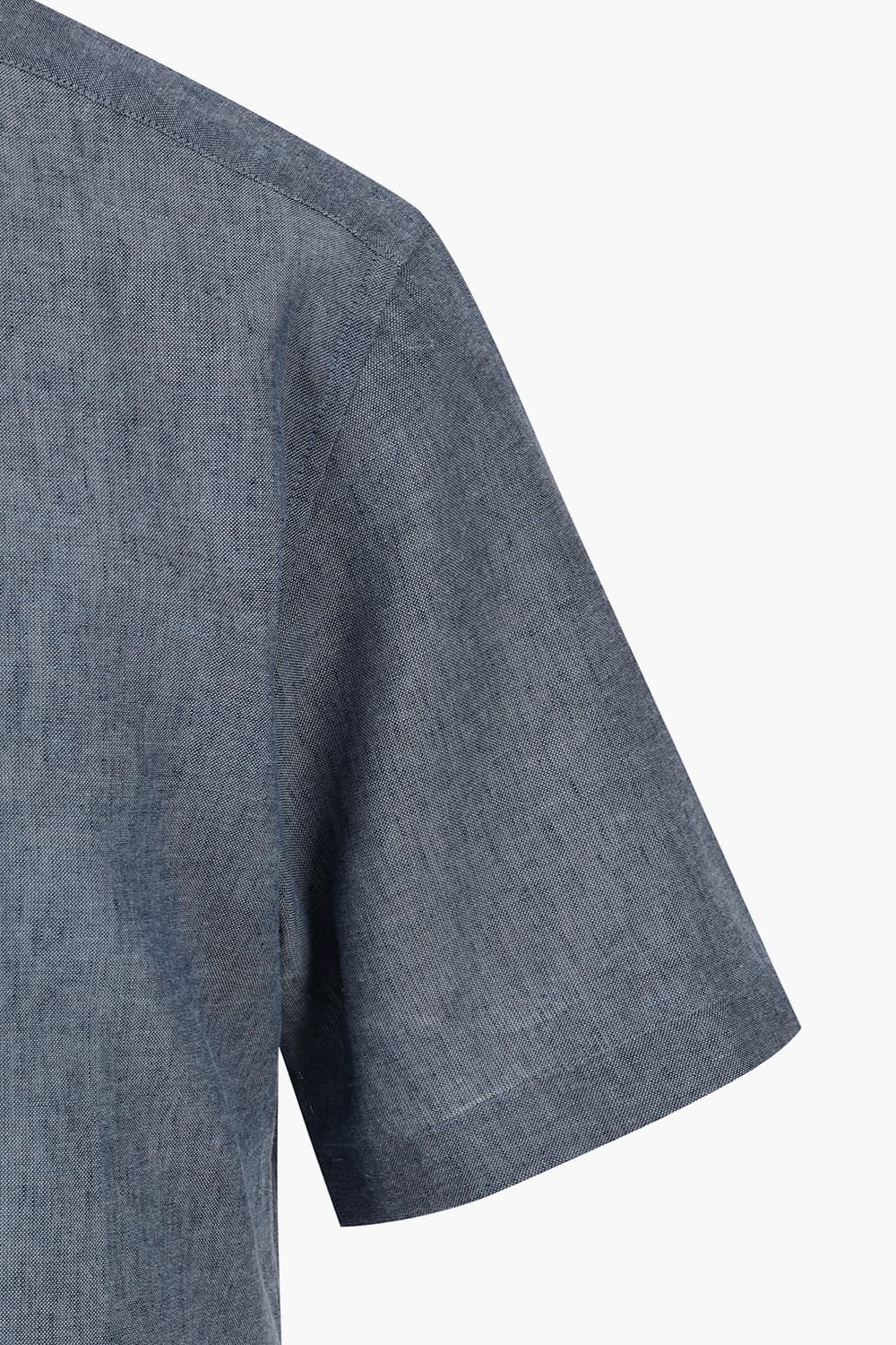 린넨 믹스 솔리드 757 컴포터블 반팔 셔츠 그레이 SE4MM22HS757SGY