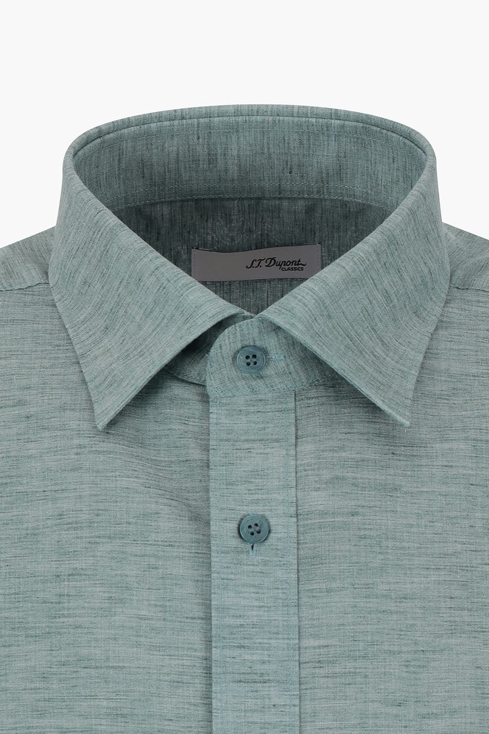 린넨 믹스 704 비즈니스 반팔 셔츠 그린 SE5MM12HS704SGE