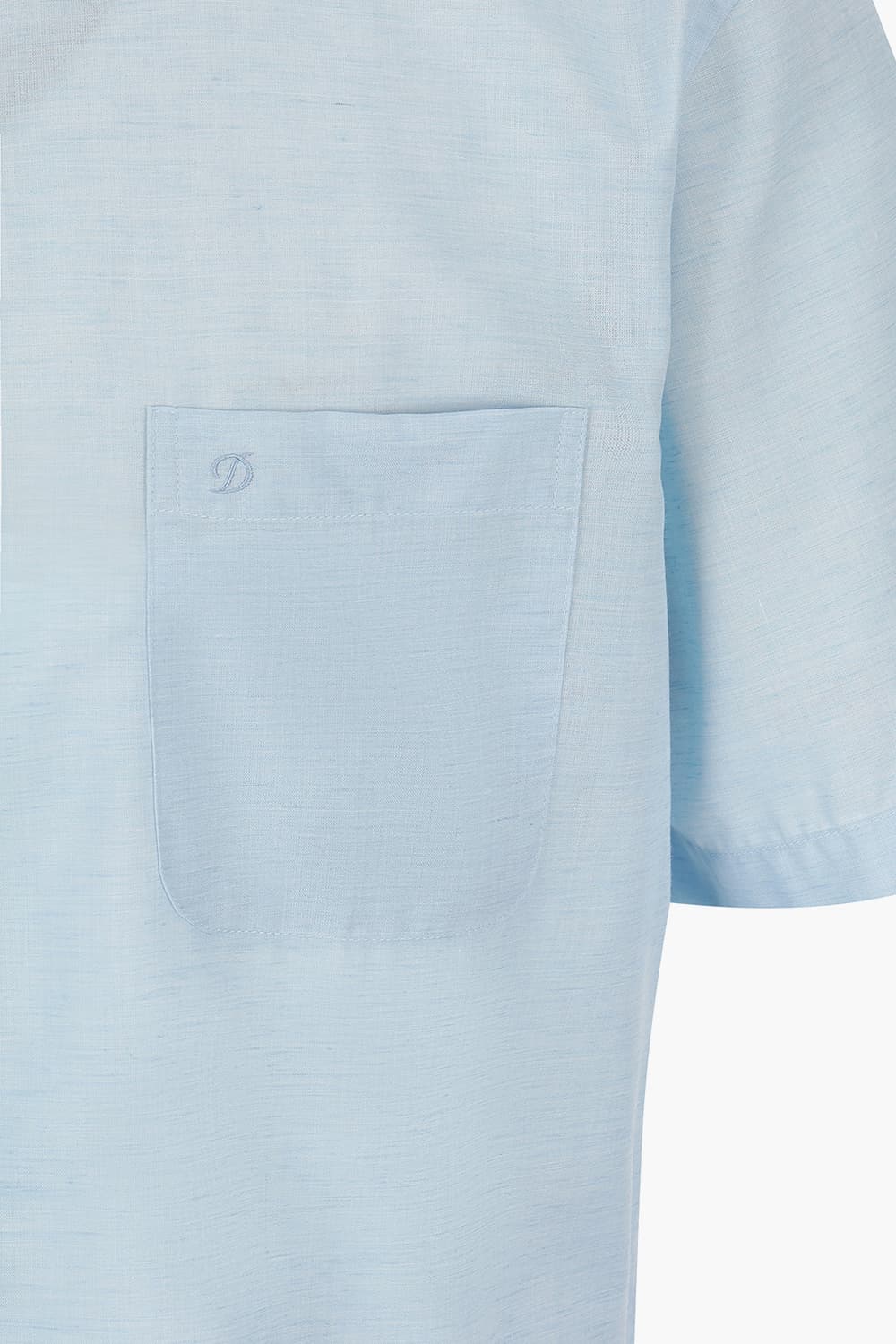 린넨 믹스 704 비즈니스 반팔 셔츠 블루 SE5MM12HS704SBU