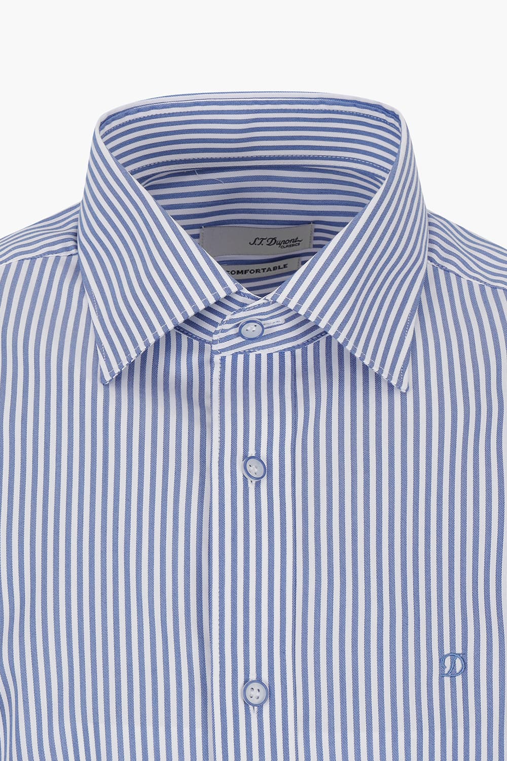 스트레치 스트라이프 757 컴포터블 반팔 셔츠 블루 SE5MM22HS757SBU