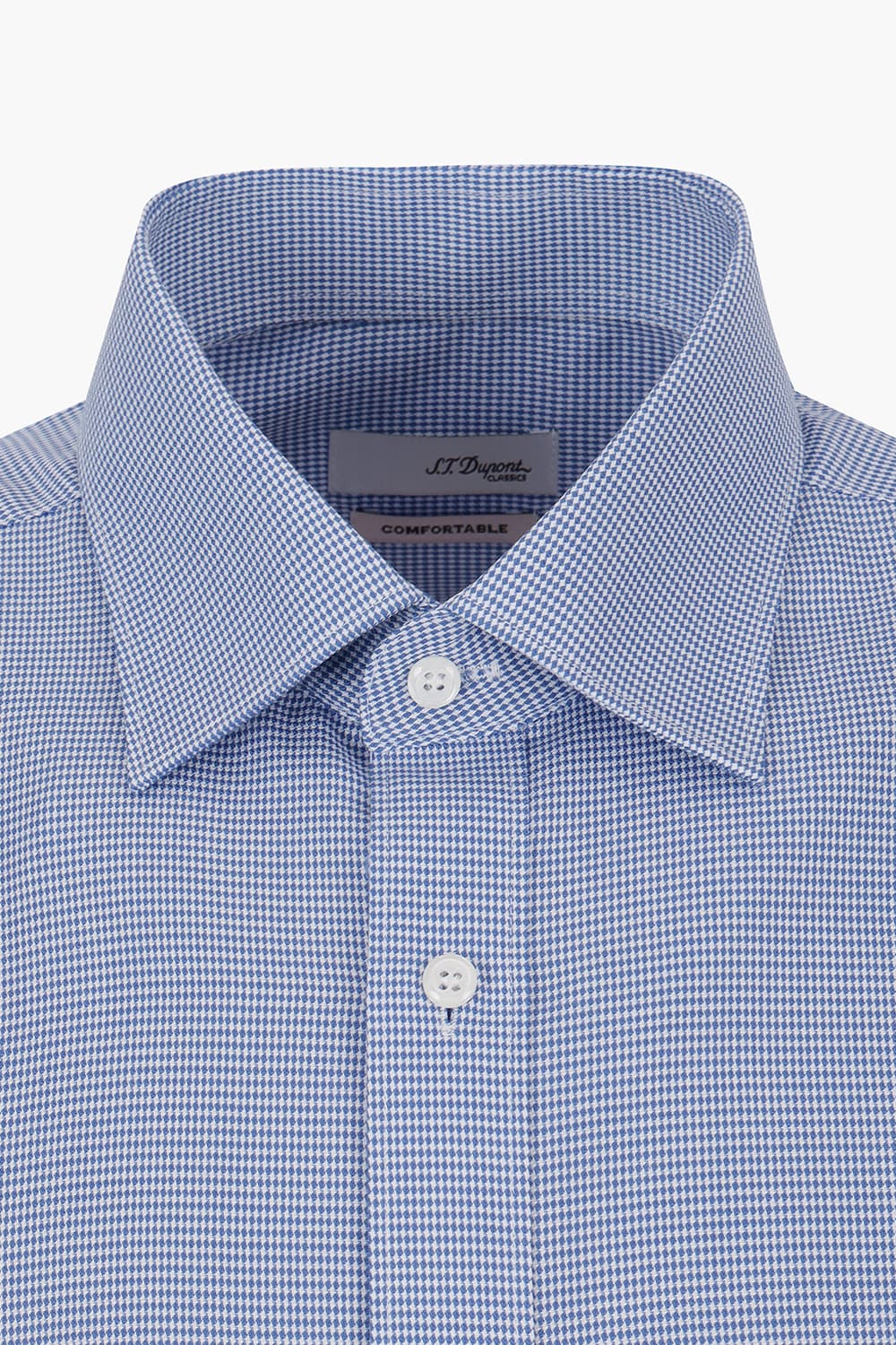 텐셀 도비 솔리드 756 컴포터블 반팔 셔츠 블루 SE4MM22HS756SBU