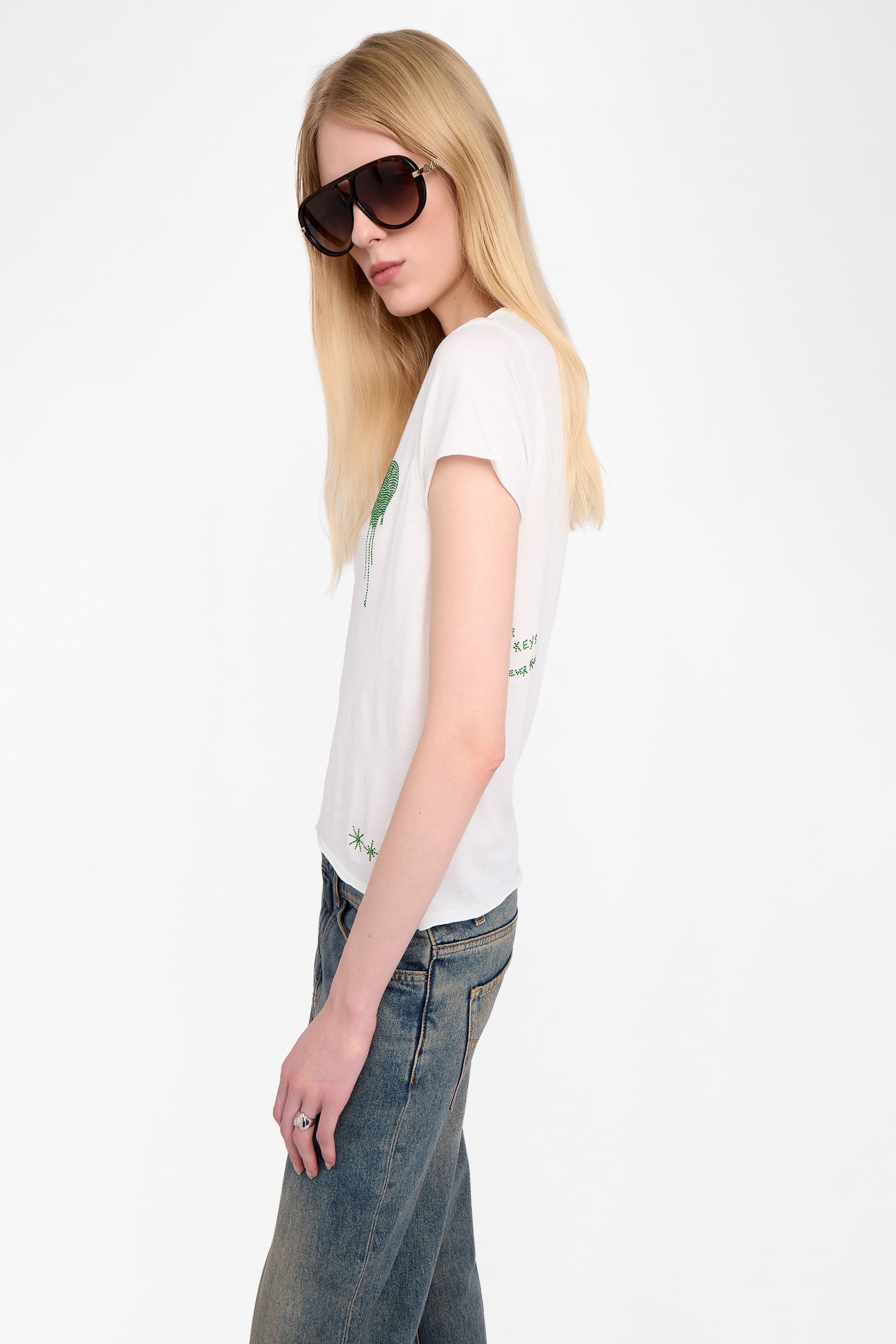 Tunisien Heart Strass T-shirt