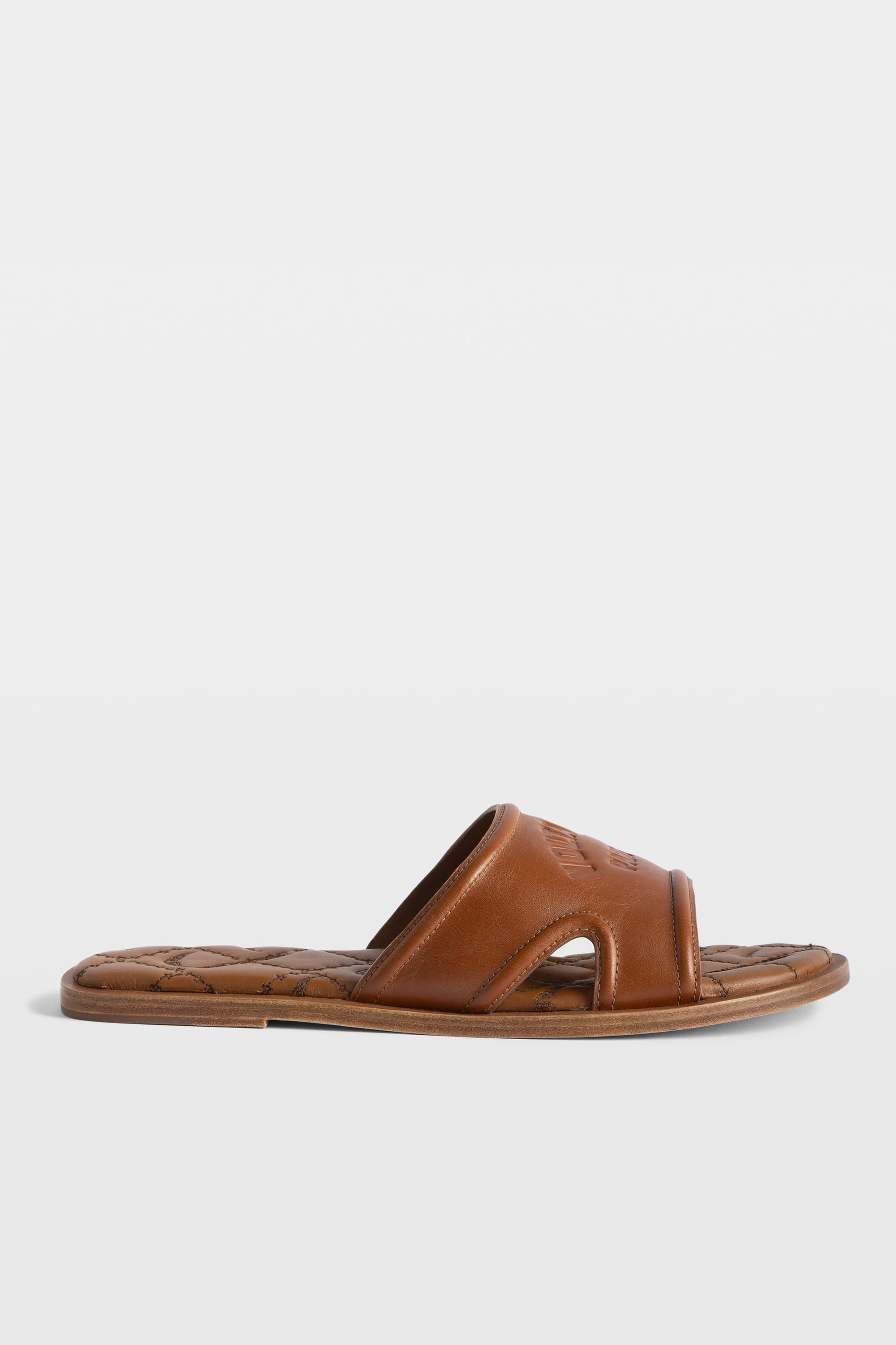 Monogram Leather Mules