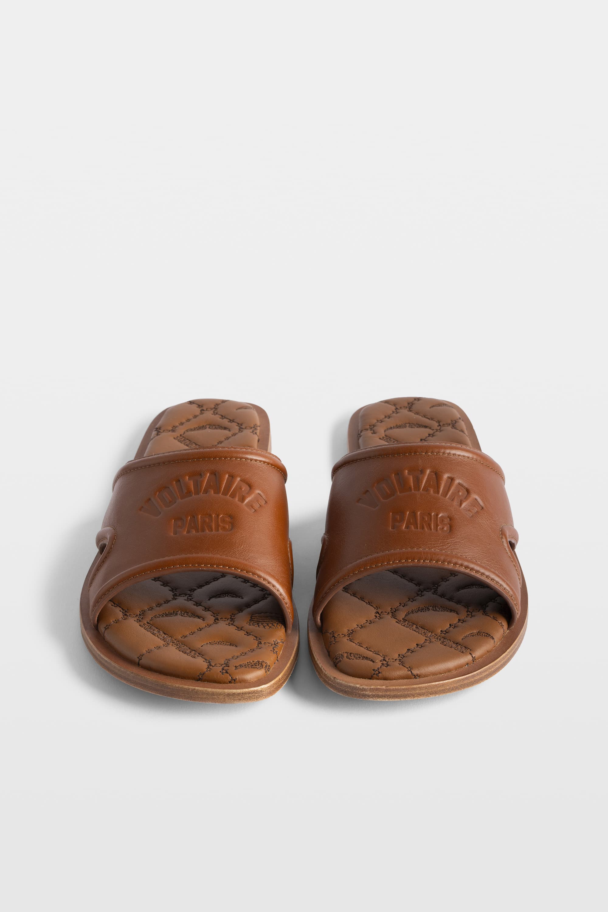 Monogram Leather Mules