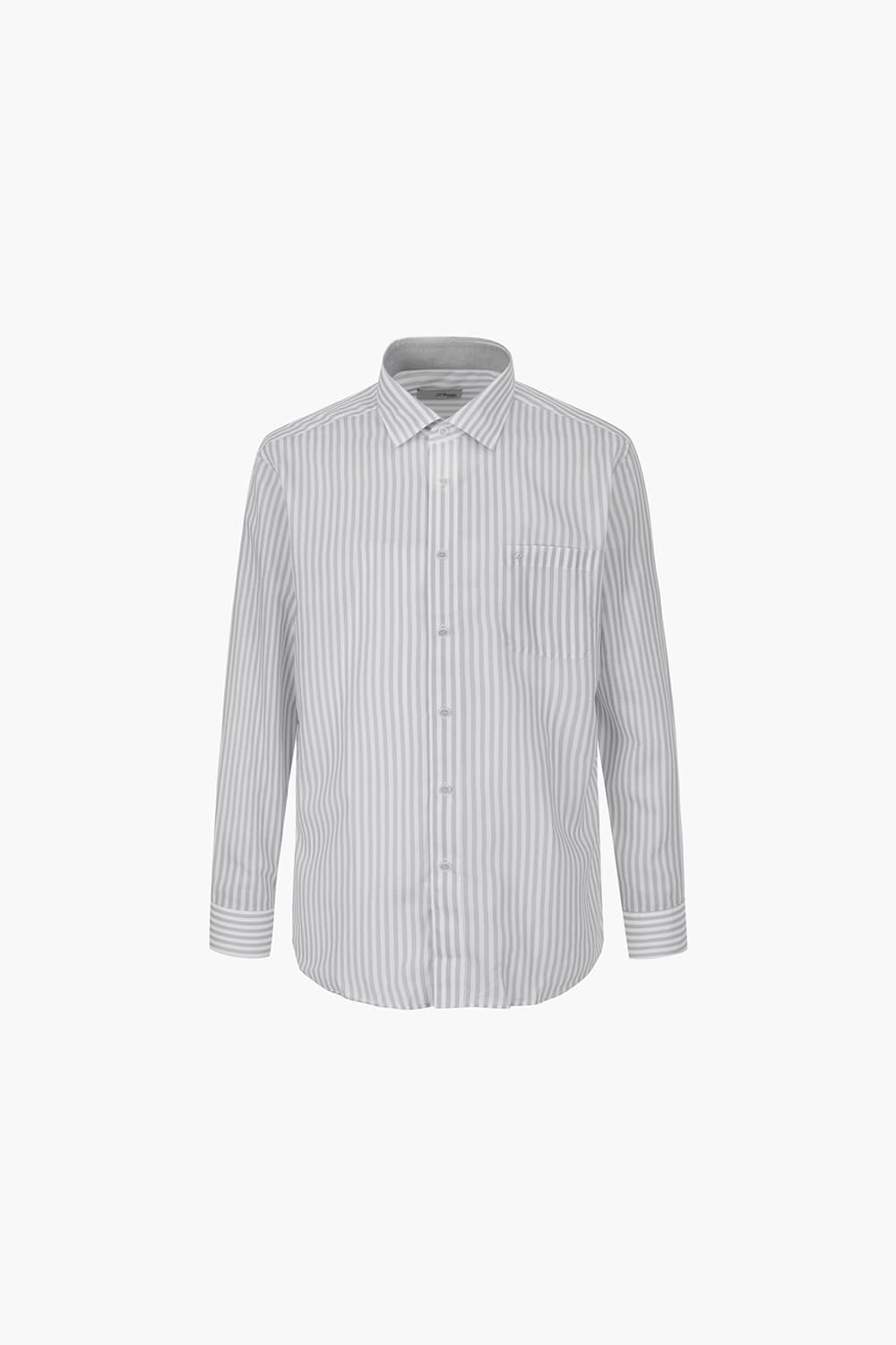 런던 스트라이프 프린트 130 비즈니스 셔츠 그레이 SE5SM11LS130SGY