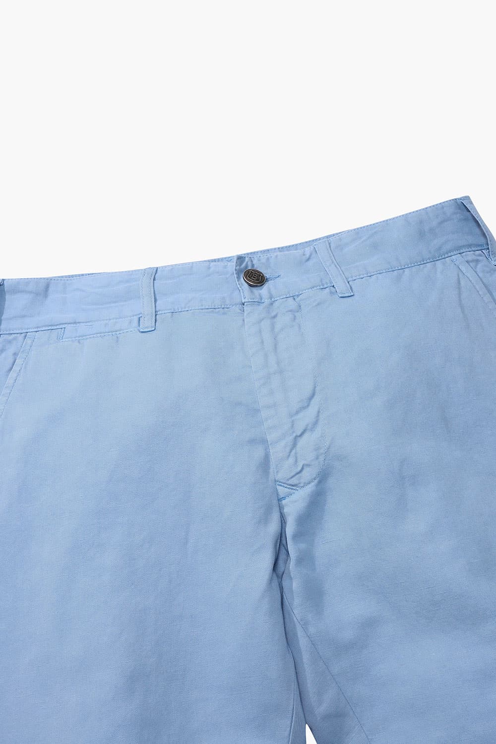린넨 혼방 슬림 302 라이트블루 캐주얼 팬츠