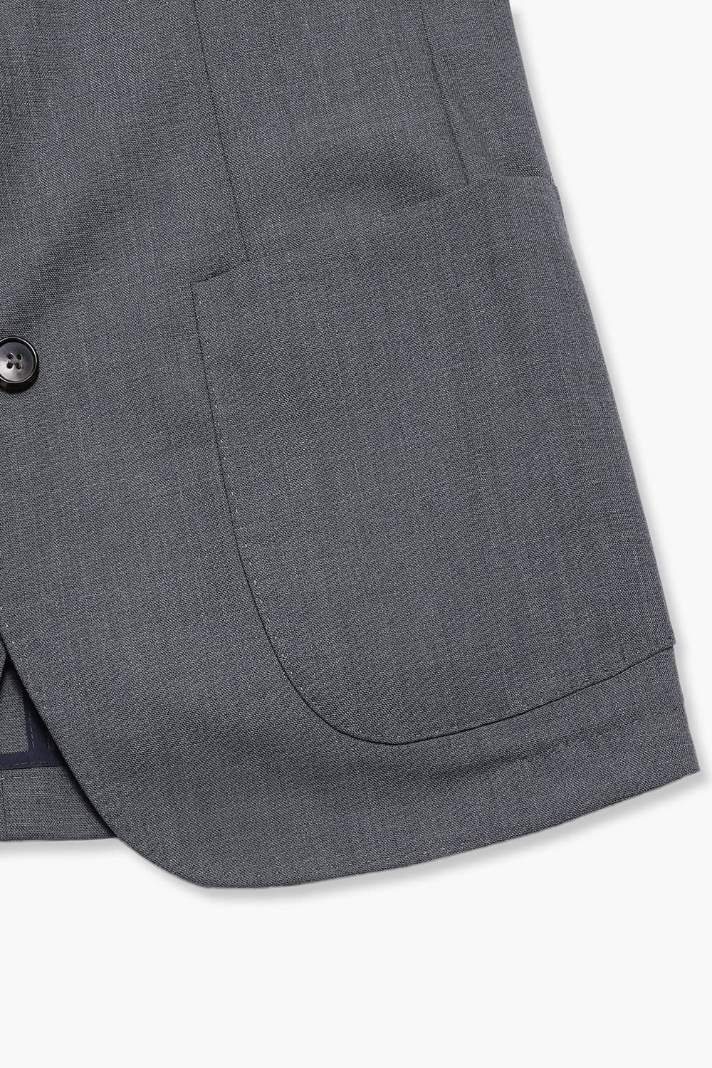 울 베이직 206 다크그레이 테일러드 자켓