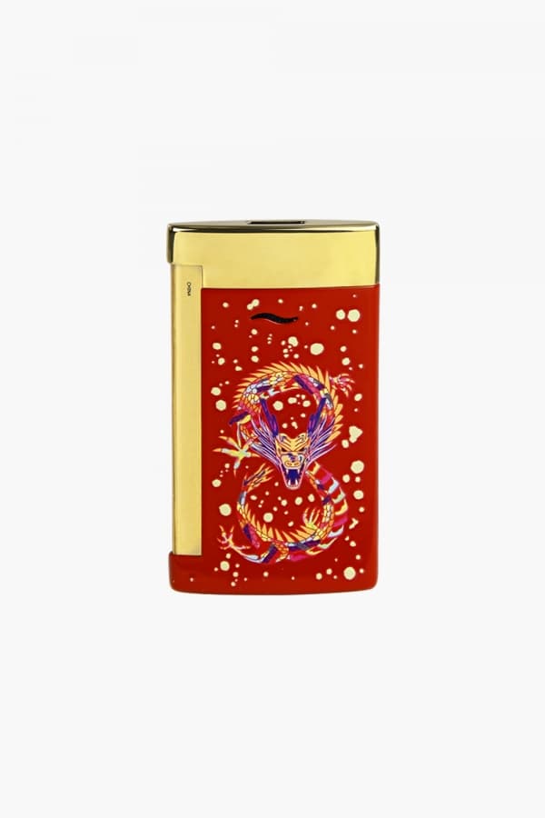 24 드래곤 슬림7 라이터 버건디/골드 CA27776Z