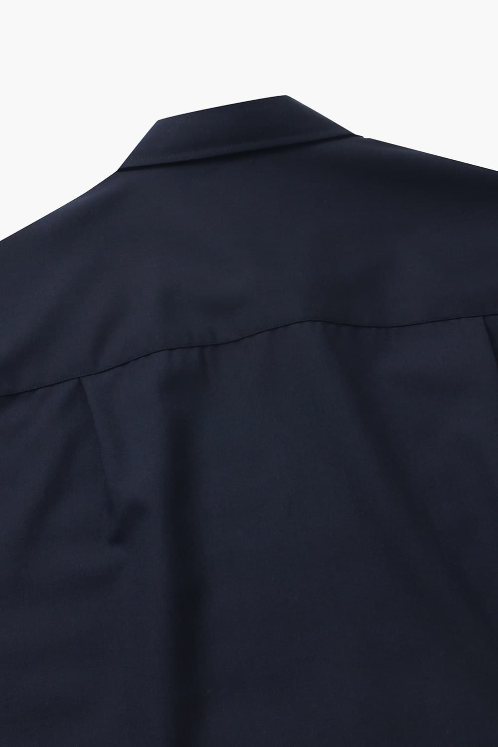 울 투 포켓 오버사이즈 셔츠 CH32 COLD NAV