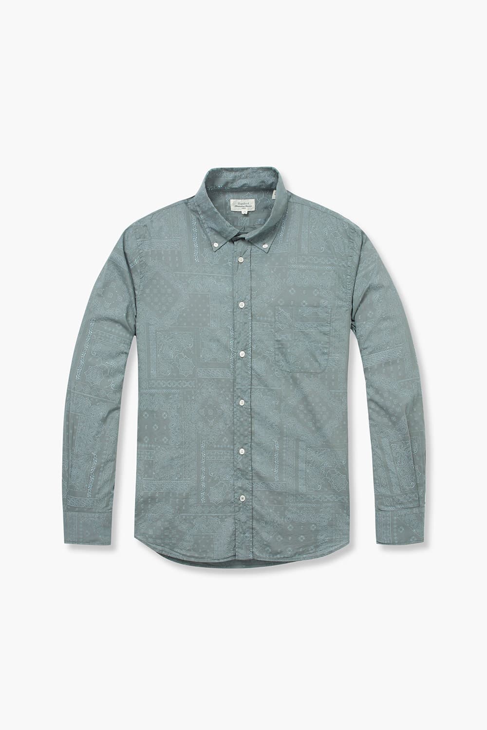 면 100 PITT PAT 셔츠 그린 QE4SMHTSH006Q77